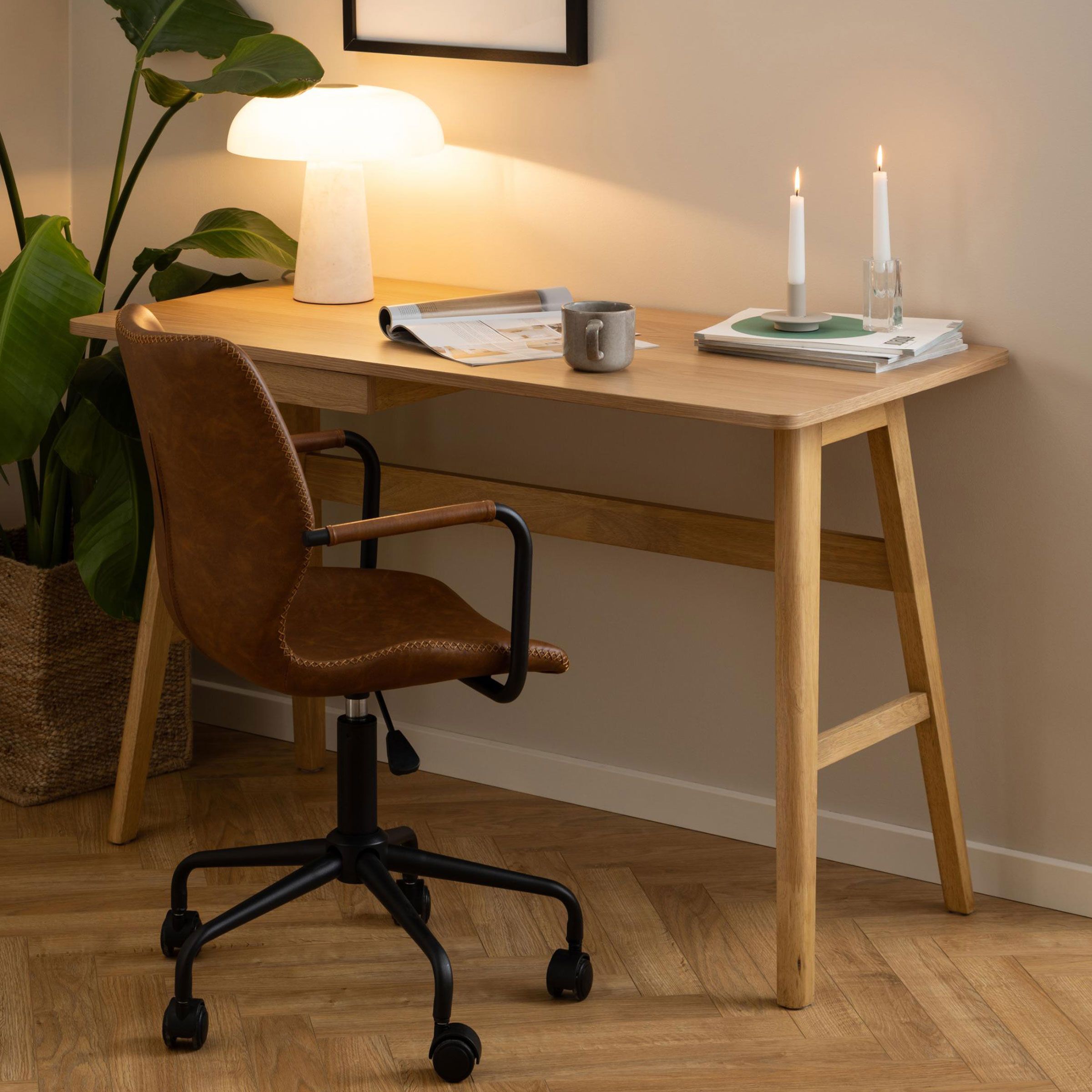 Bendt Bashar Bureau in Natureel Eiken – Modern, Functioneel en Stijlvol