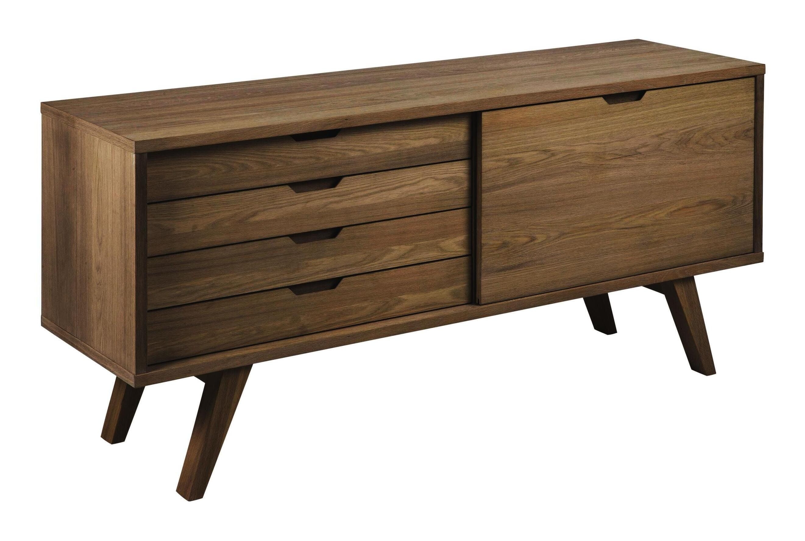 Bendt Dressoir Mads Eiken 160 cm – Stoere Scandinavische Opbergruimte in Bruin