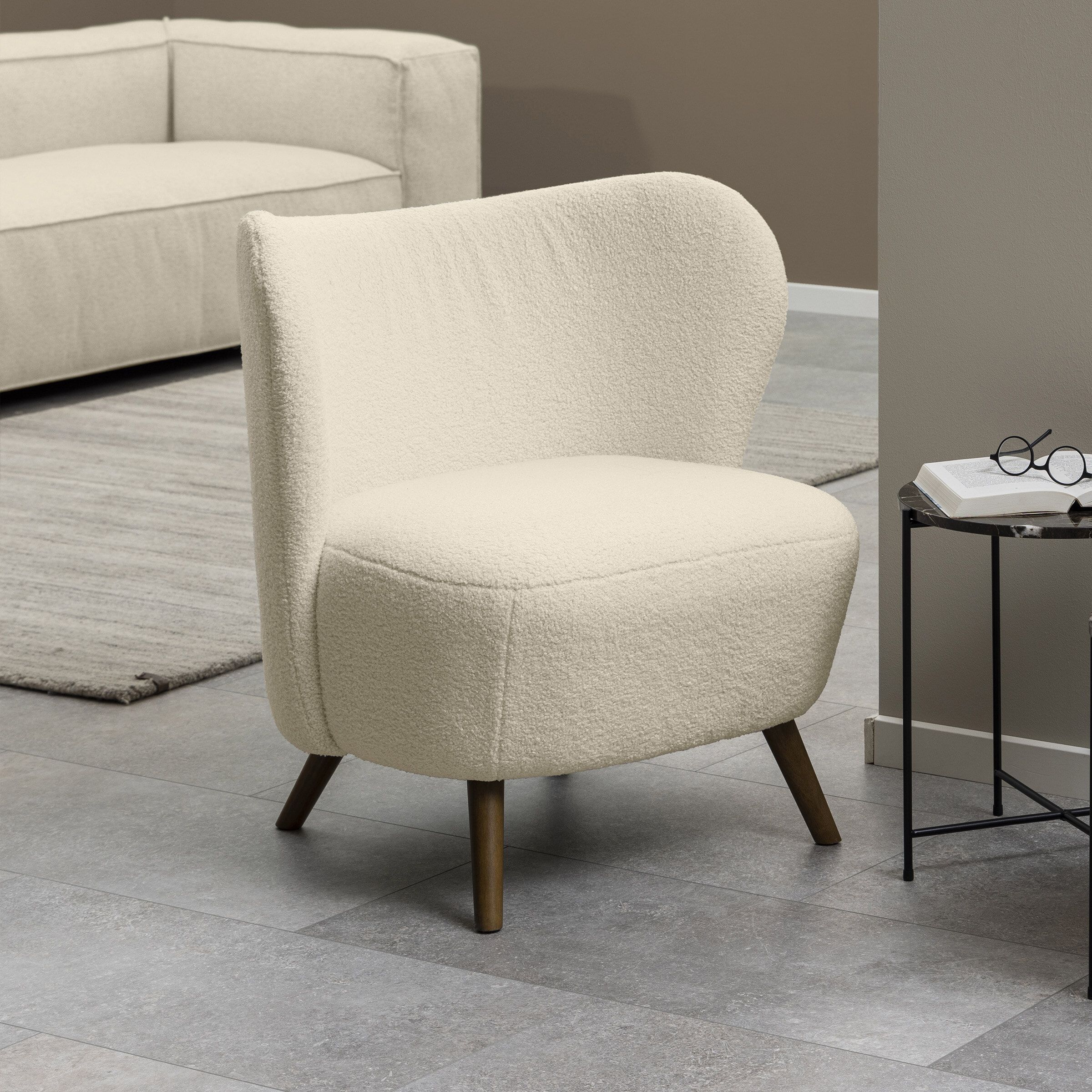 Bendt Fauteuil Bram Teddy – Luxe Crèmekleurige Lounge met Japandi Flair