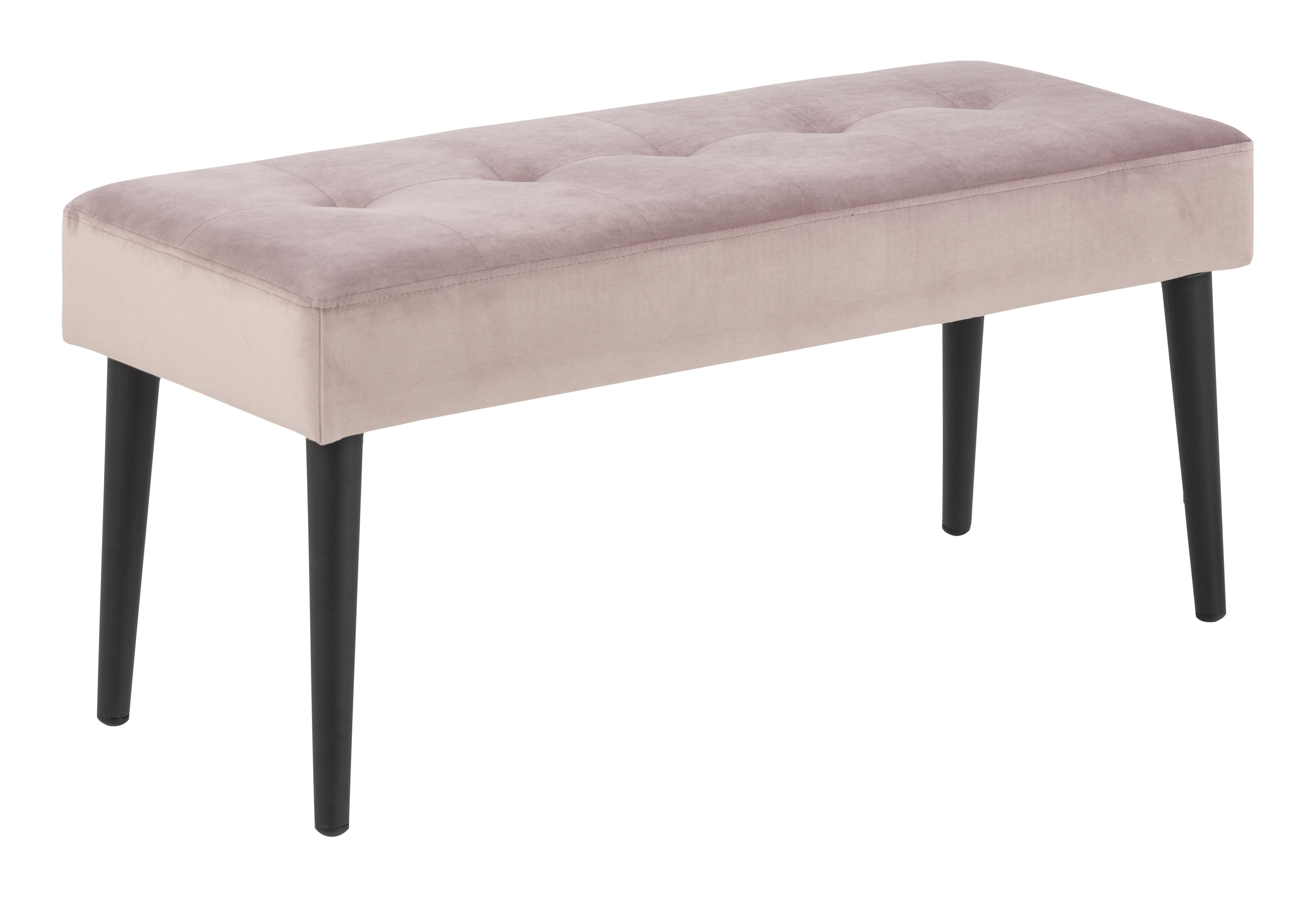 Bendt Halbankje Kiara 95 cm – Fluwelen Dusty Rose