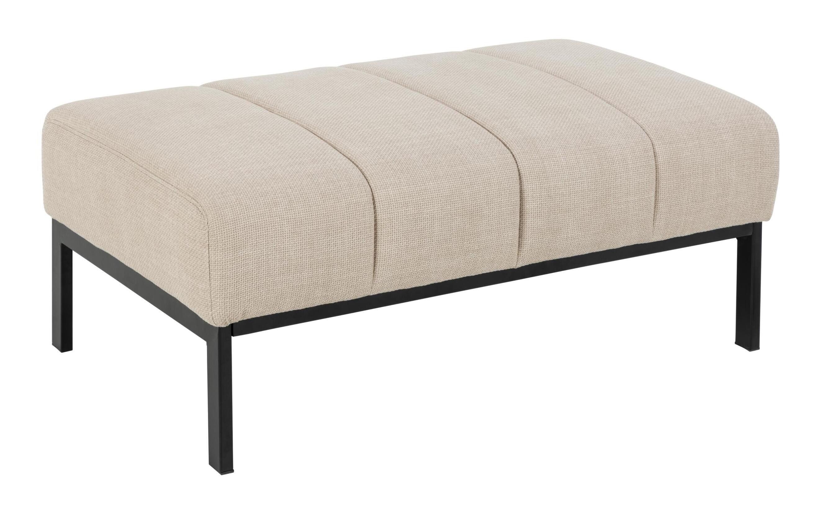 Bendt Meeka voetenbank 100 × 61 cm – stijlvolle losse zit in beige