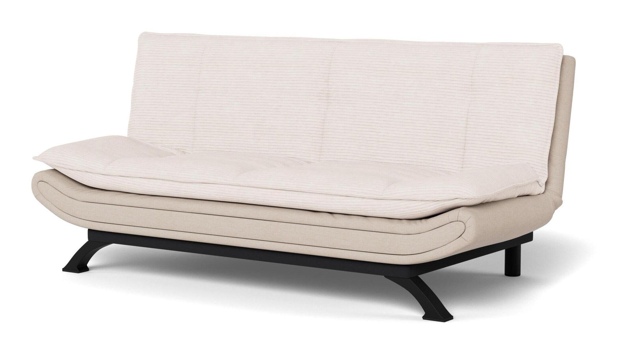 Bendt Oliver slaapbank in ribstof – Moderne 3‑in‑1 slaapbank, Beige