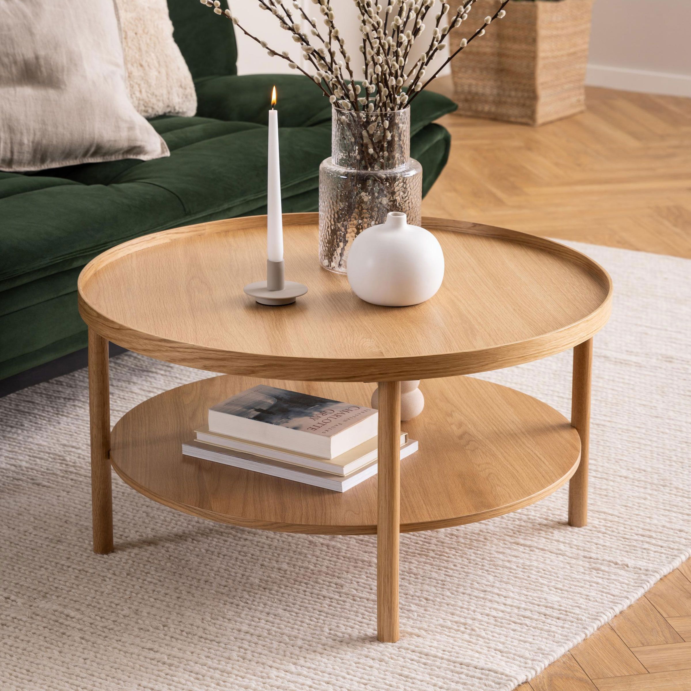 Bendt Ronde Salontafel Jazzmen – Natuurlijke Elegantie in 80 cm