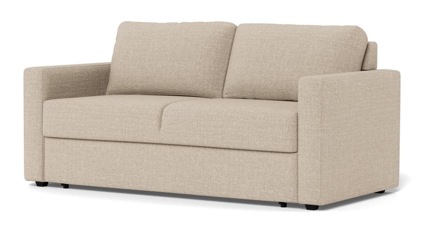 Bendt Slaapbank Karley 176 cm – Beige Structuurstof