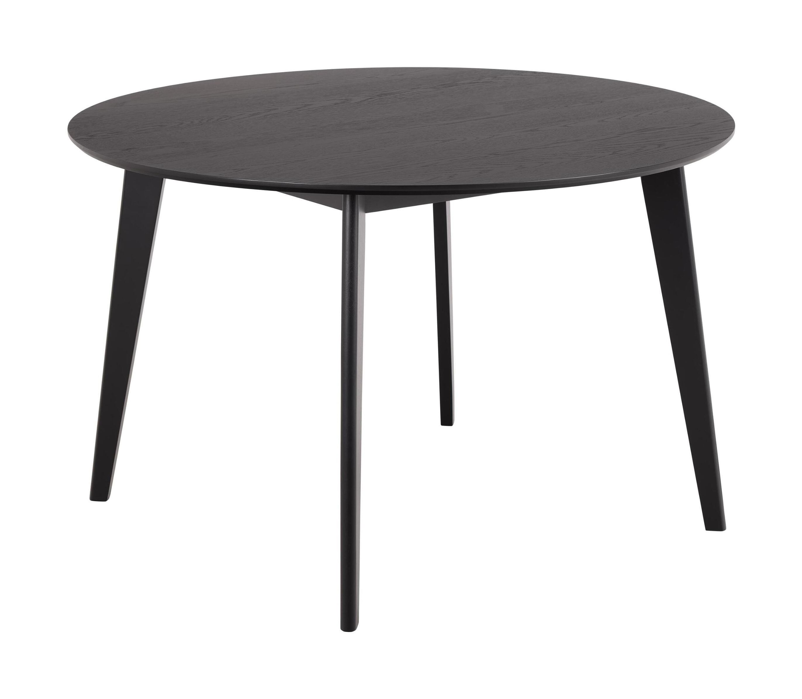 Bendt Torkil ronde eettafel 120 cm – Zwart eikenfineer, stijlvol & praktisch