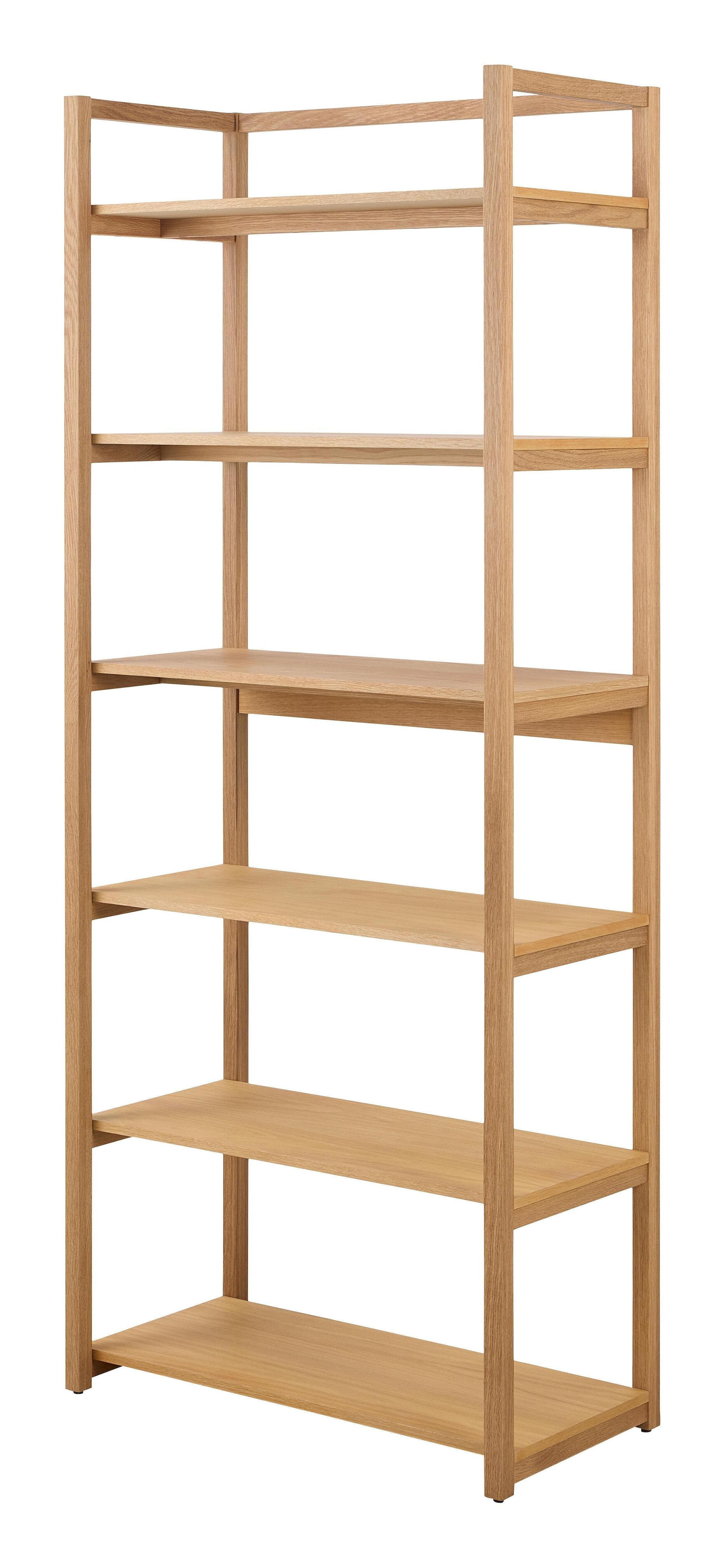 Bendt Wandrek Sharia in eiken – Stijlvolle mid‑century boekenkast (200 × 80 cm)