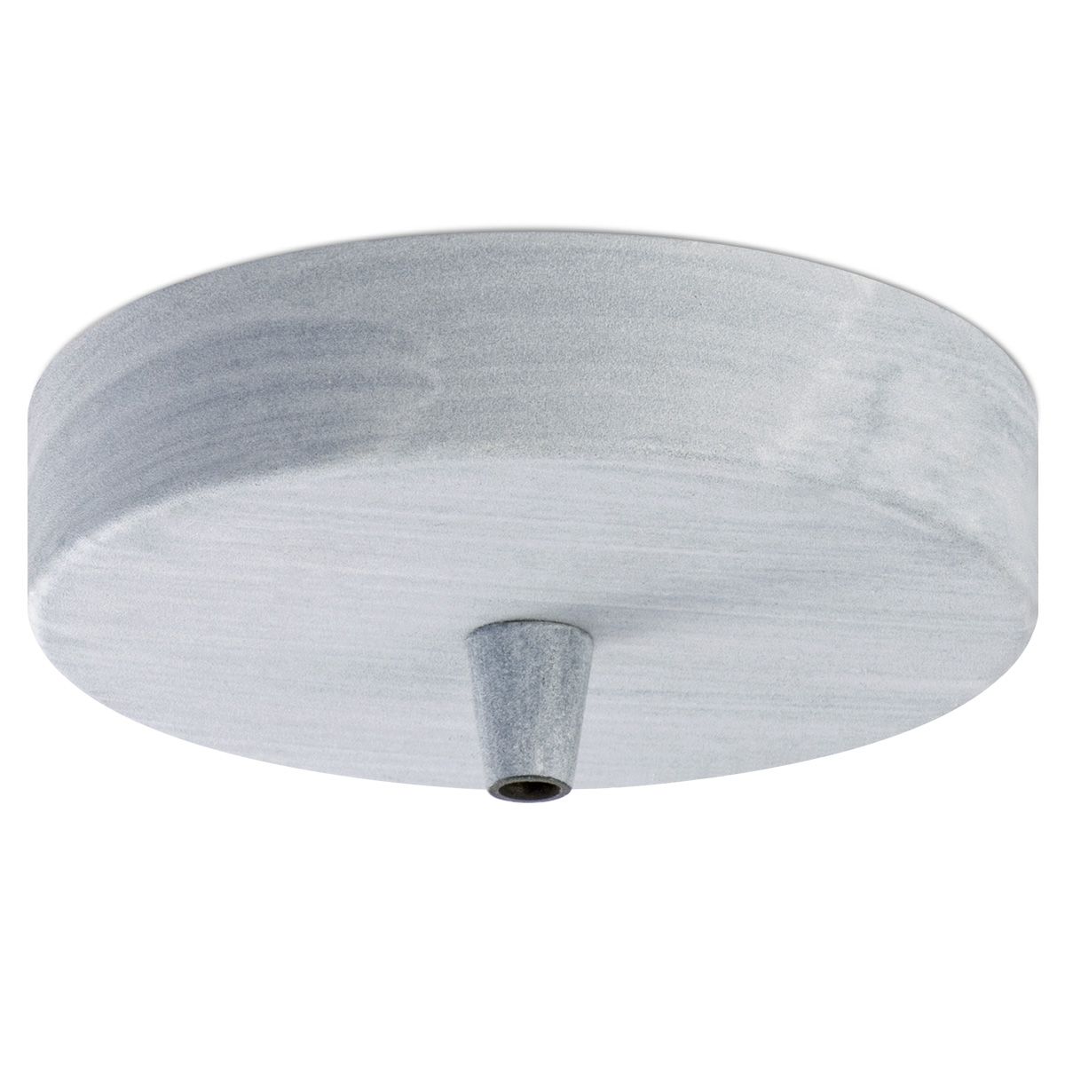 Betonlook Plafondkap met Metalen Klemnippel – Minimalistisch & Modern