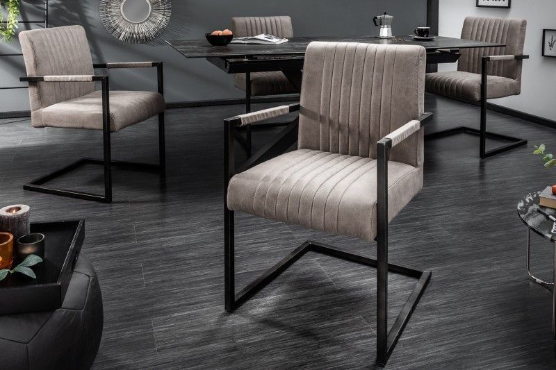 BIG ASTON Sleefstoel in Taupe – modern design van Invicta Interior