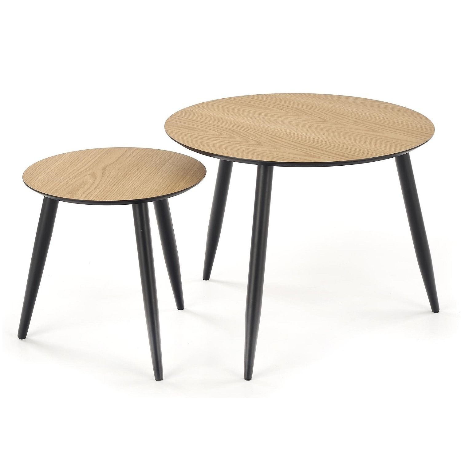 Bijzettafel Set Mentona – Goud eiken, stijlvol & functioneel