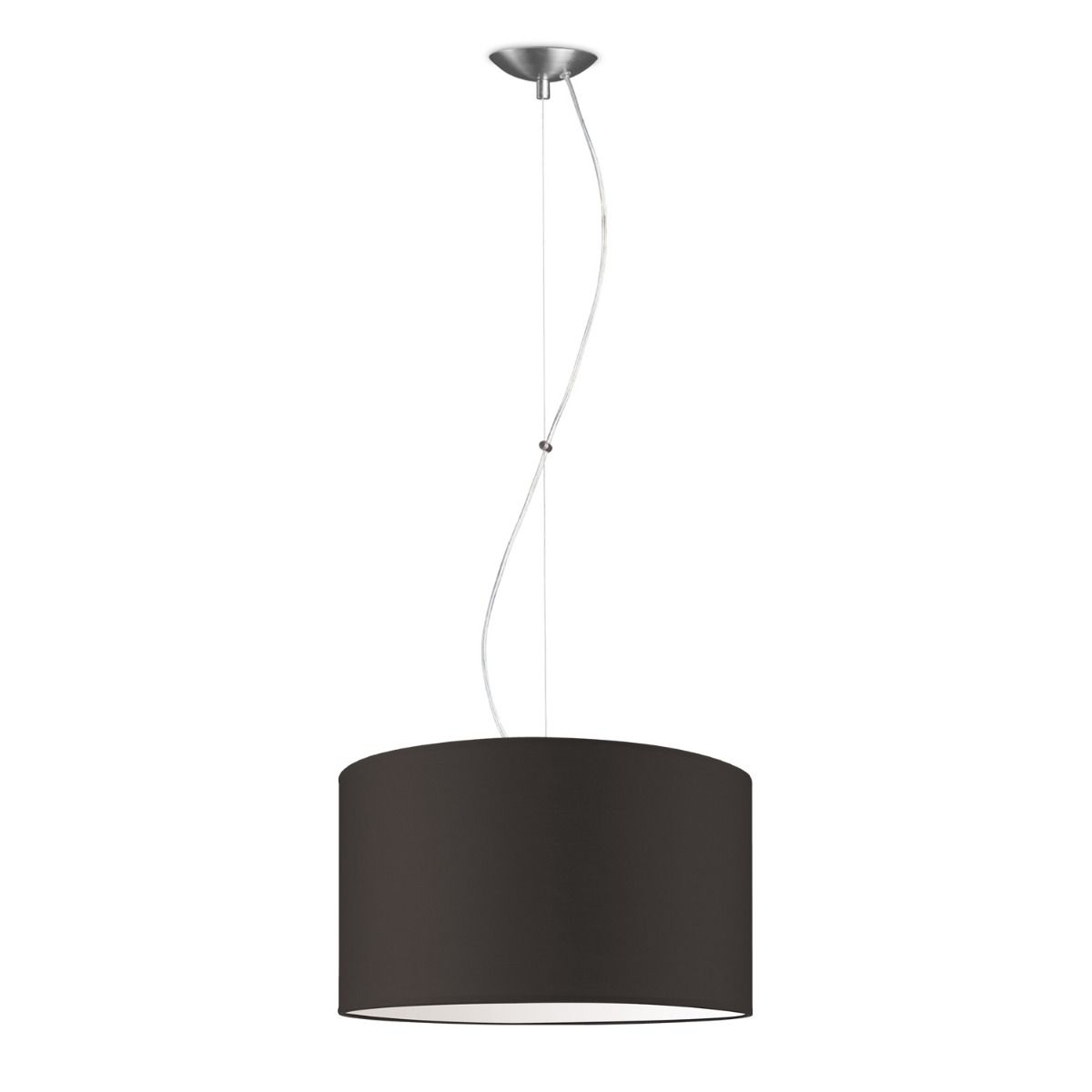 Bling Hanglamp Ø 40 cm – Warme Chocoladebruine Katoenen Kap