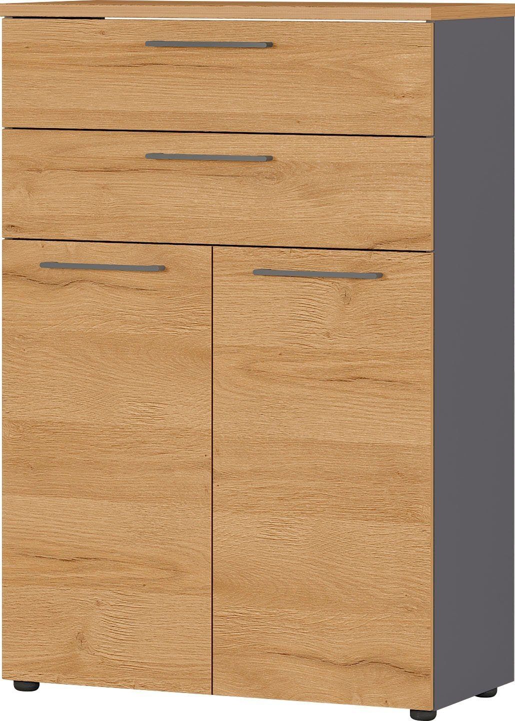 Boekenkast Agenda M – 120 cm hoog in grafiet & eiken