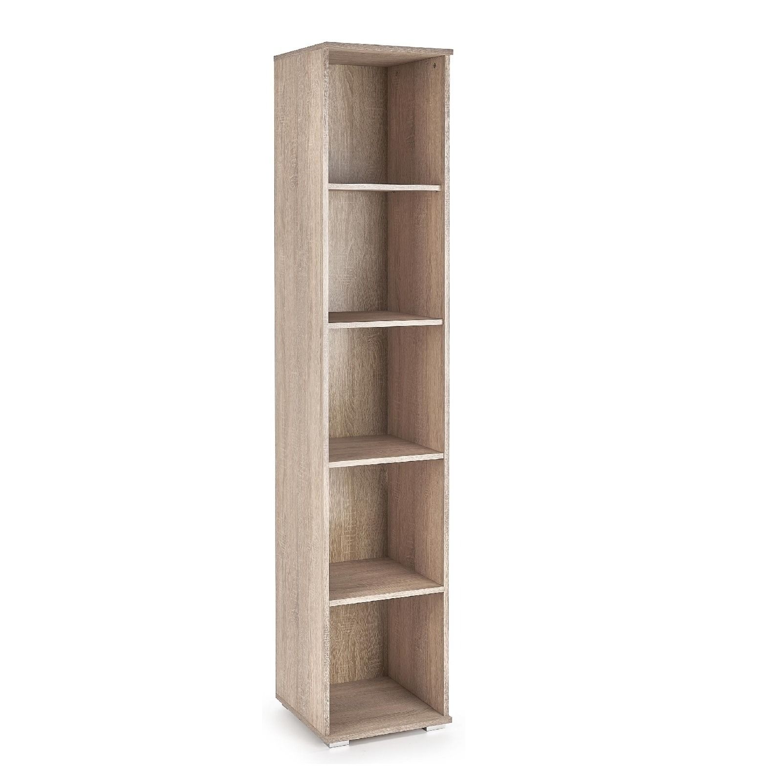 Boekenkast Lima – Strakke eiken opbergoplossing van 200 cm hoogte