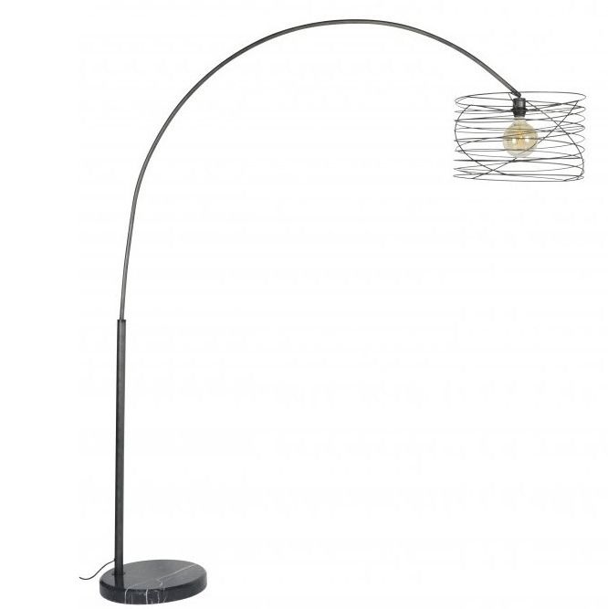 Booglamp Twister 192 cm – Charcoal, stijlvolle stralen voor elk interieur