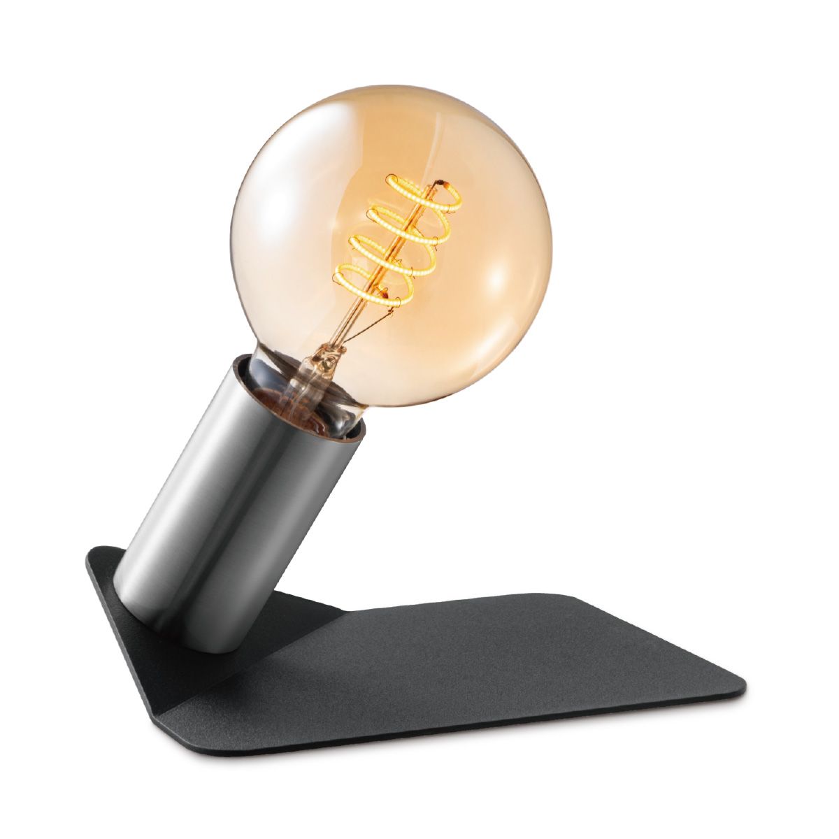 Boyd tafellamp in chroom – Strakke verlichting voor elke ruimte