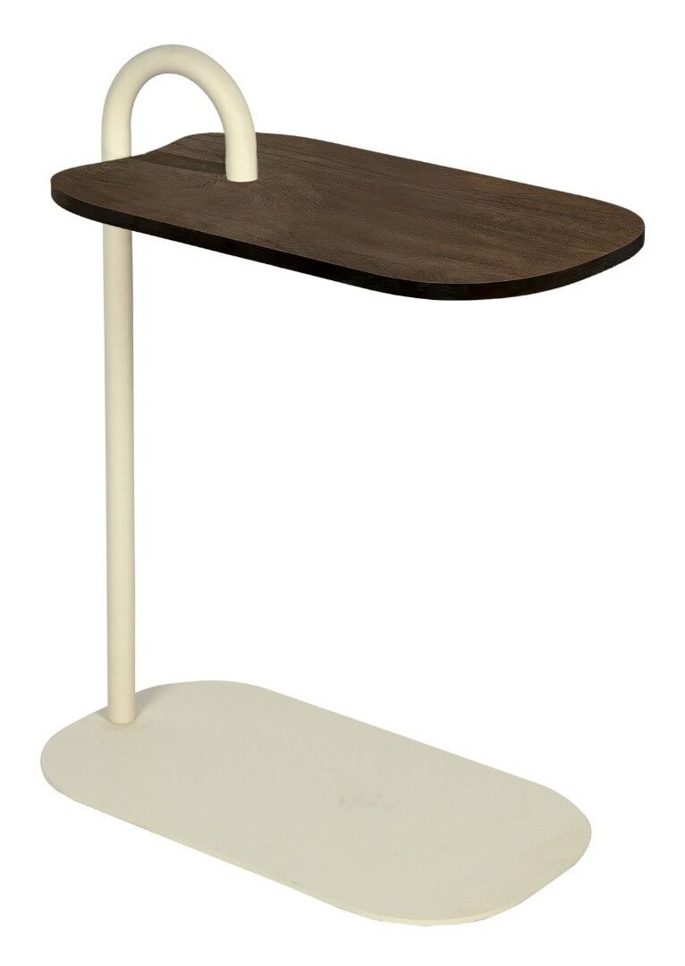 Brix Amy Laptoptafel – Stijlvol Mangohouten Bijzettafel voor de Bank