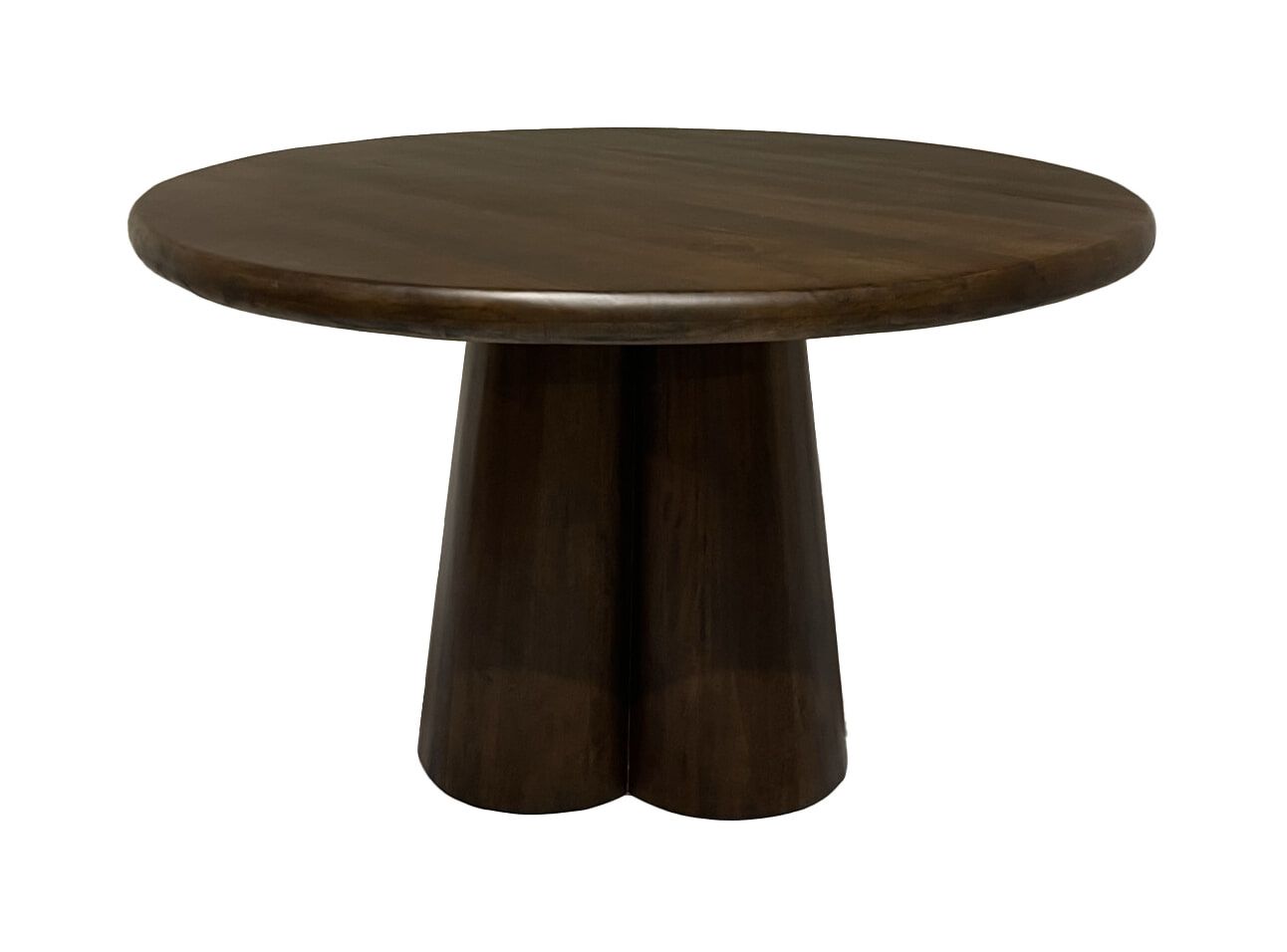 Brix Ronde Eettafel Clubs – Luxe Mangohout (130 cm) – Bruin