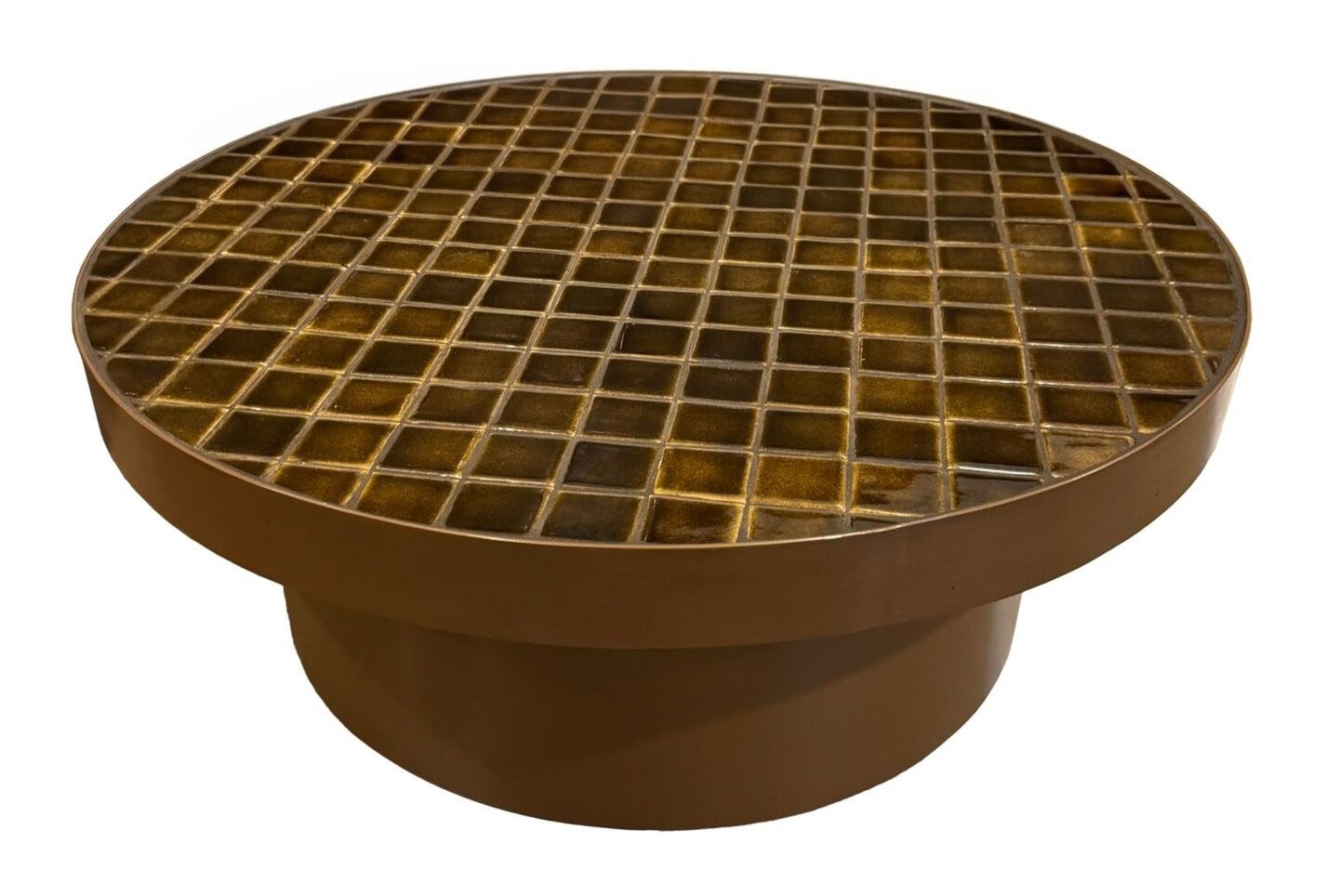 Brix Tylo ronde salontafel – luxe keramisch design in warme bruintint