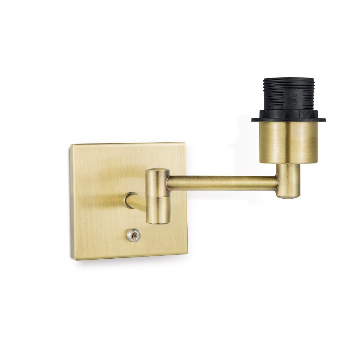Bronzen Swing Wandlamp – Vierkant Design voor Slaapkamer en Gastenkamer