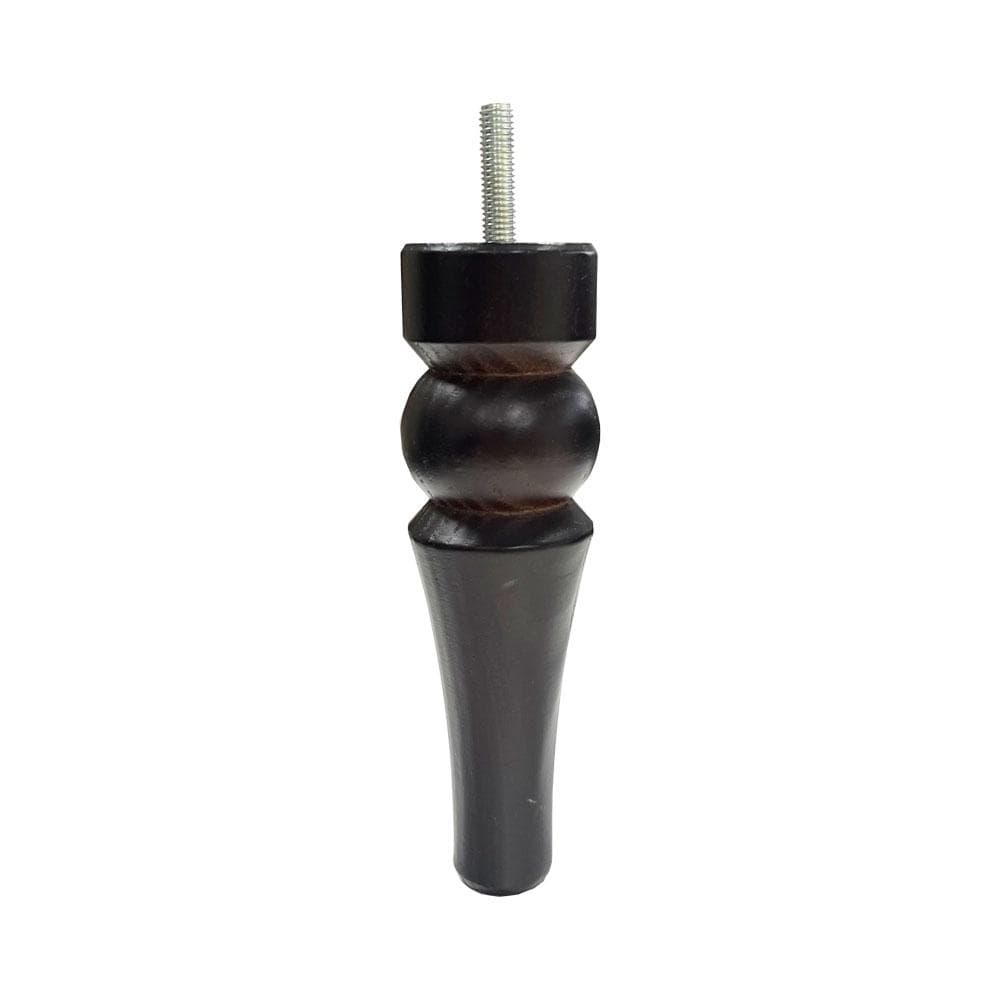 Bruine ronde meubelpoot Ø 4,4 cm – 15 cm hoog van massief hout (M8) – Furniture Legs Europe