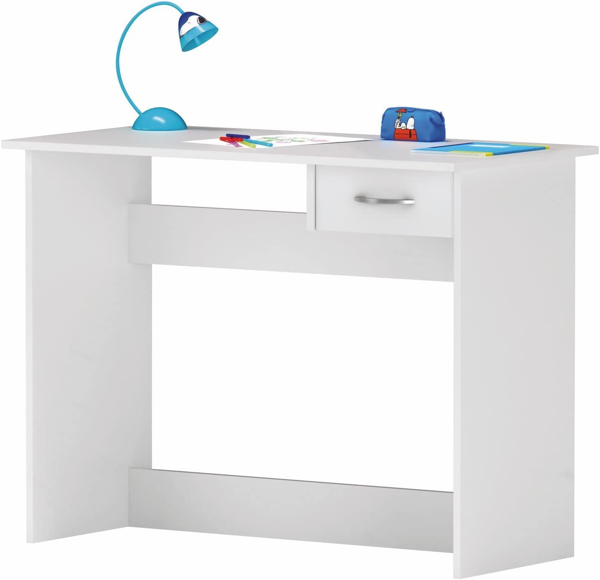 Bureau Alpin 100 cm – Modern wit kantoormeubel voor elke werkplek