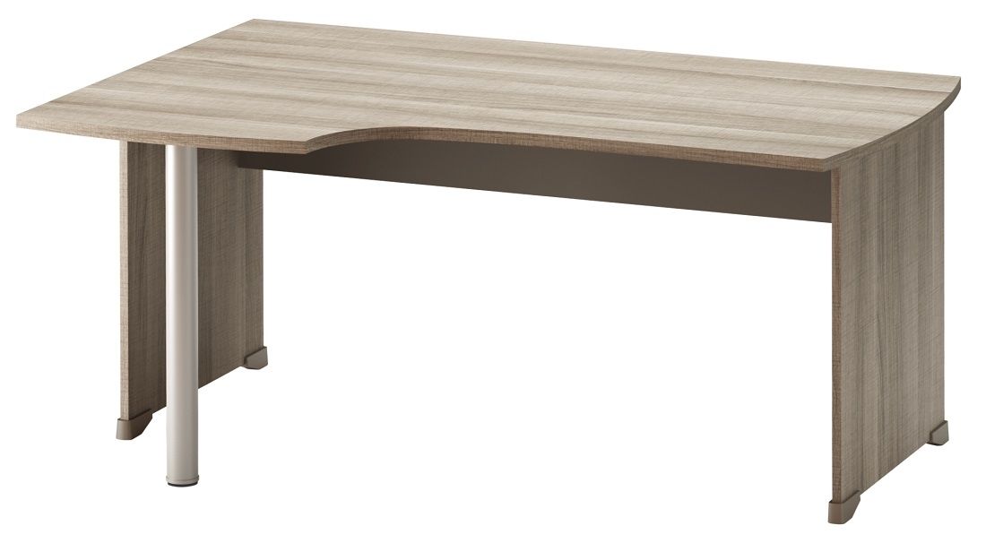 Bureau Jazz Links – 160 cm, grijs eiken, stijlvol en functioneel