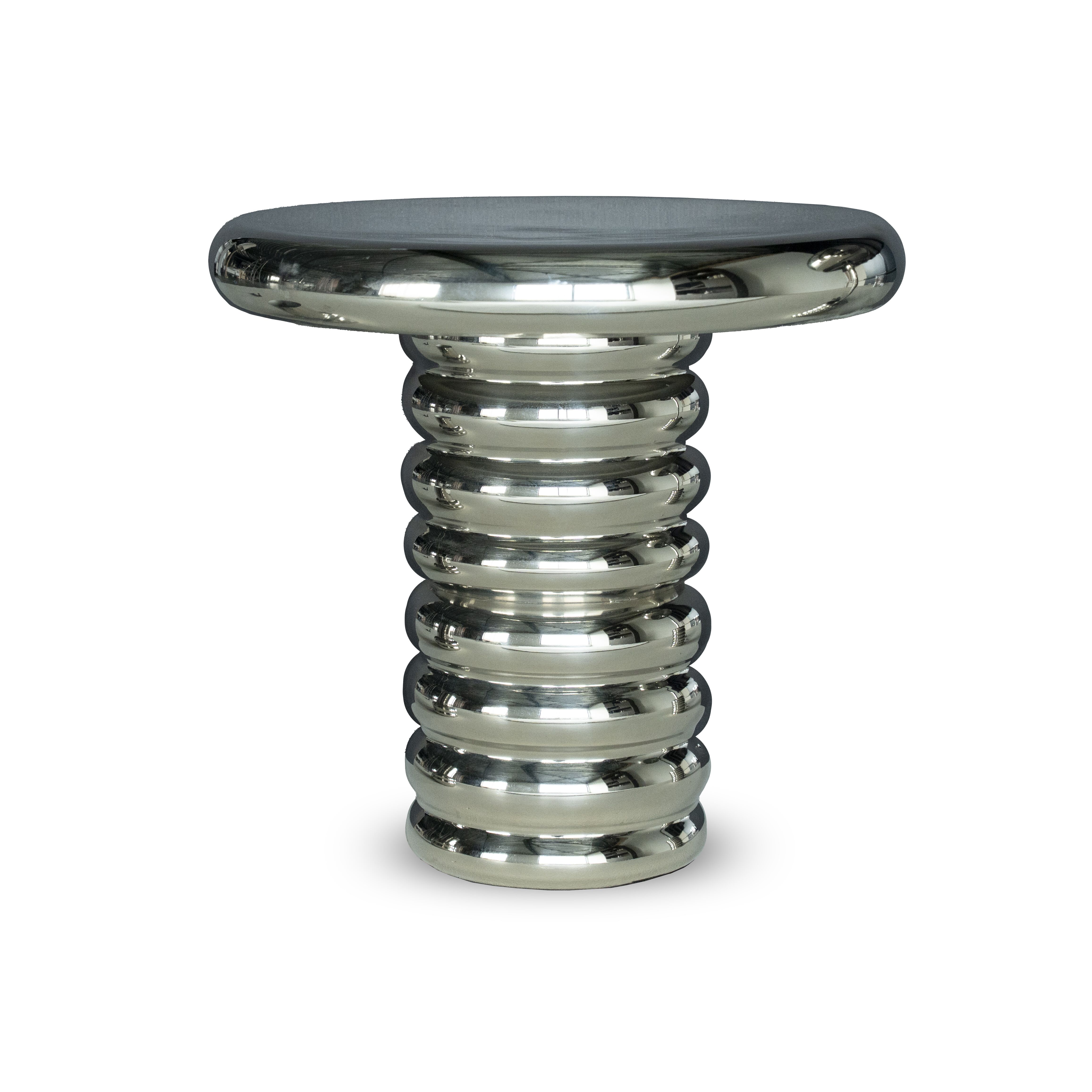 By-Boo Chromeo ronde bijzettafel – compact, stijlvol en duurzaam