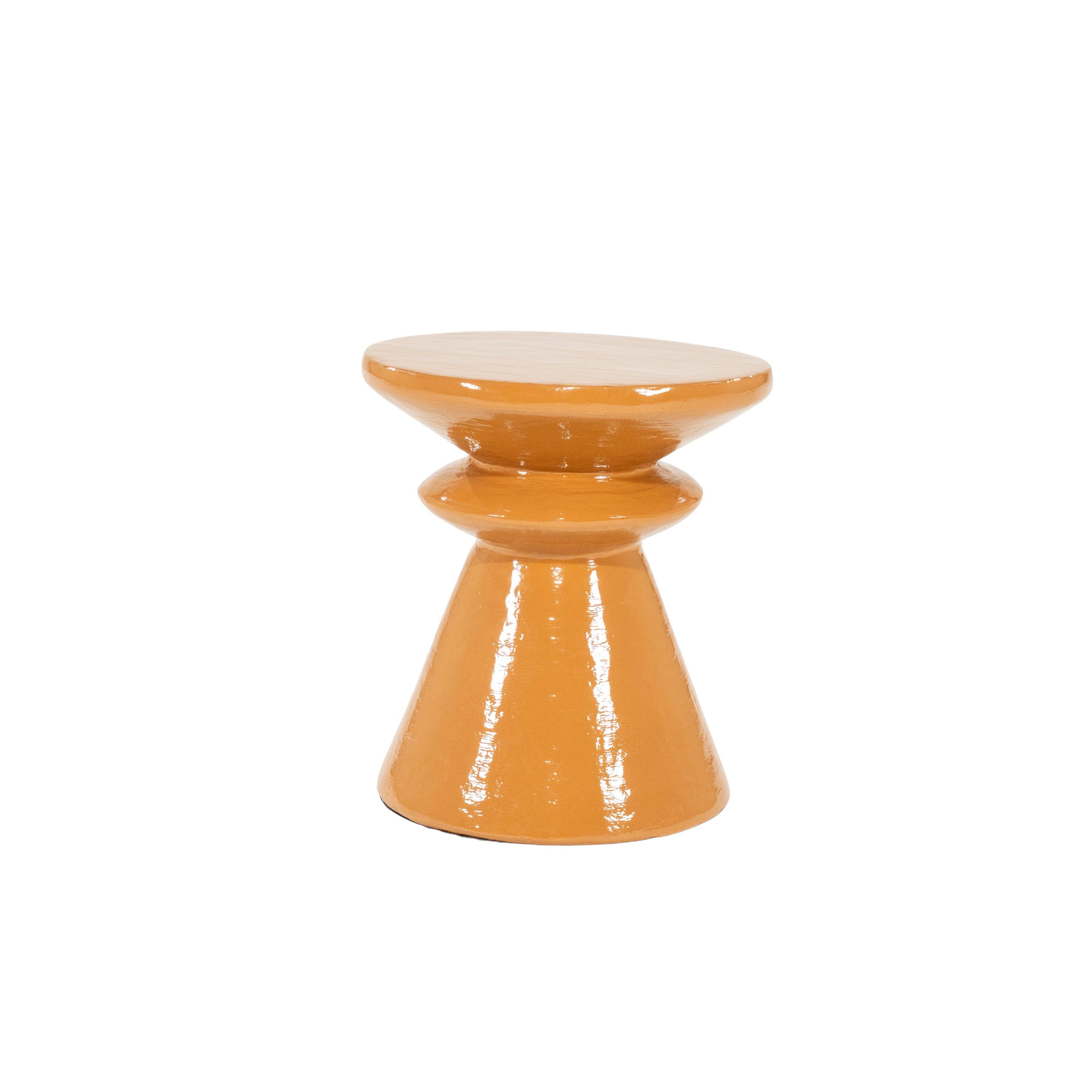 By-Boo Circolo ronde bijzettafel 40 cm – warme terracotta