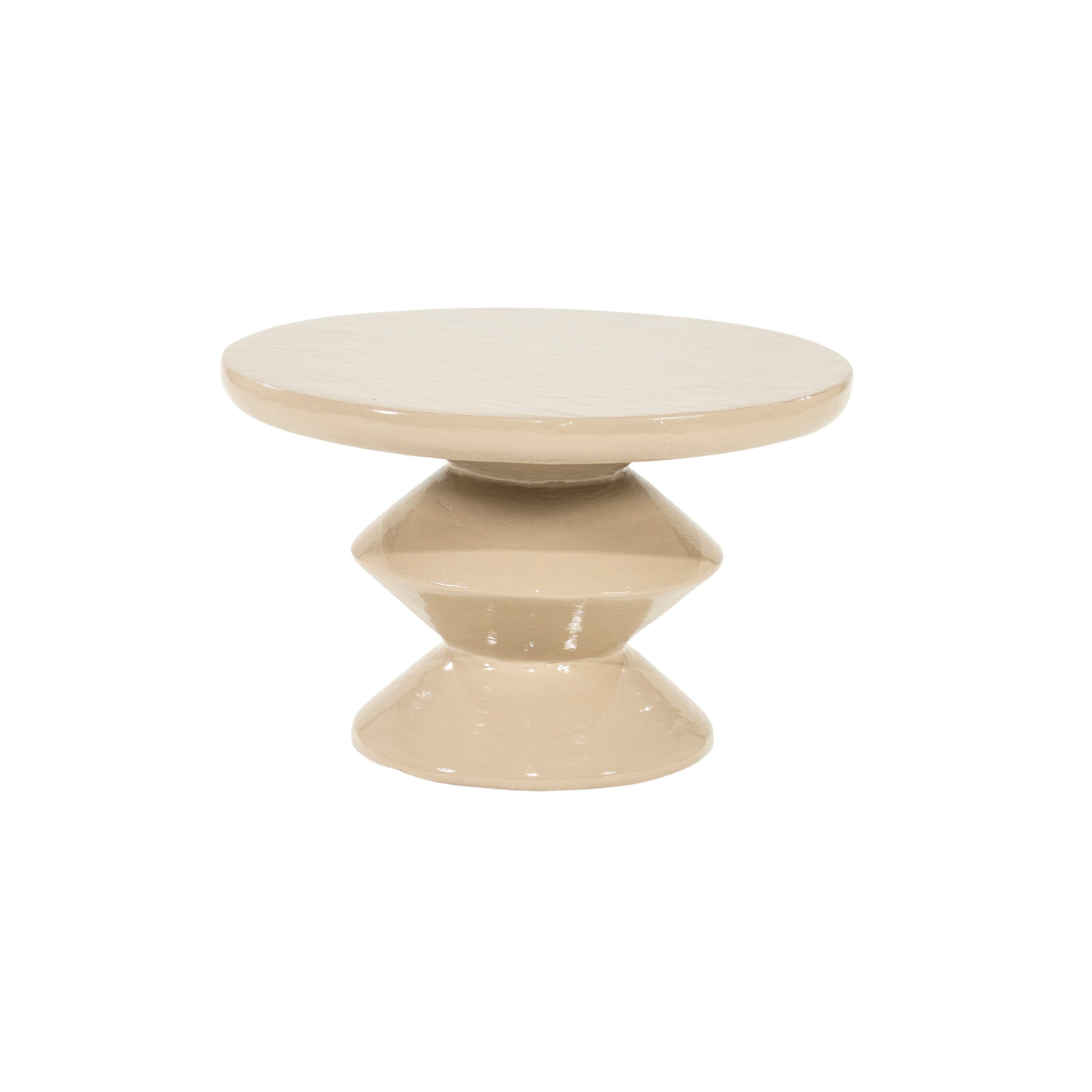 By-Boo Circolo ronde salontafel 60 cm – Taupe, strak design voor elke woonruimte