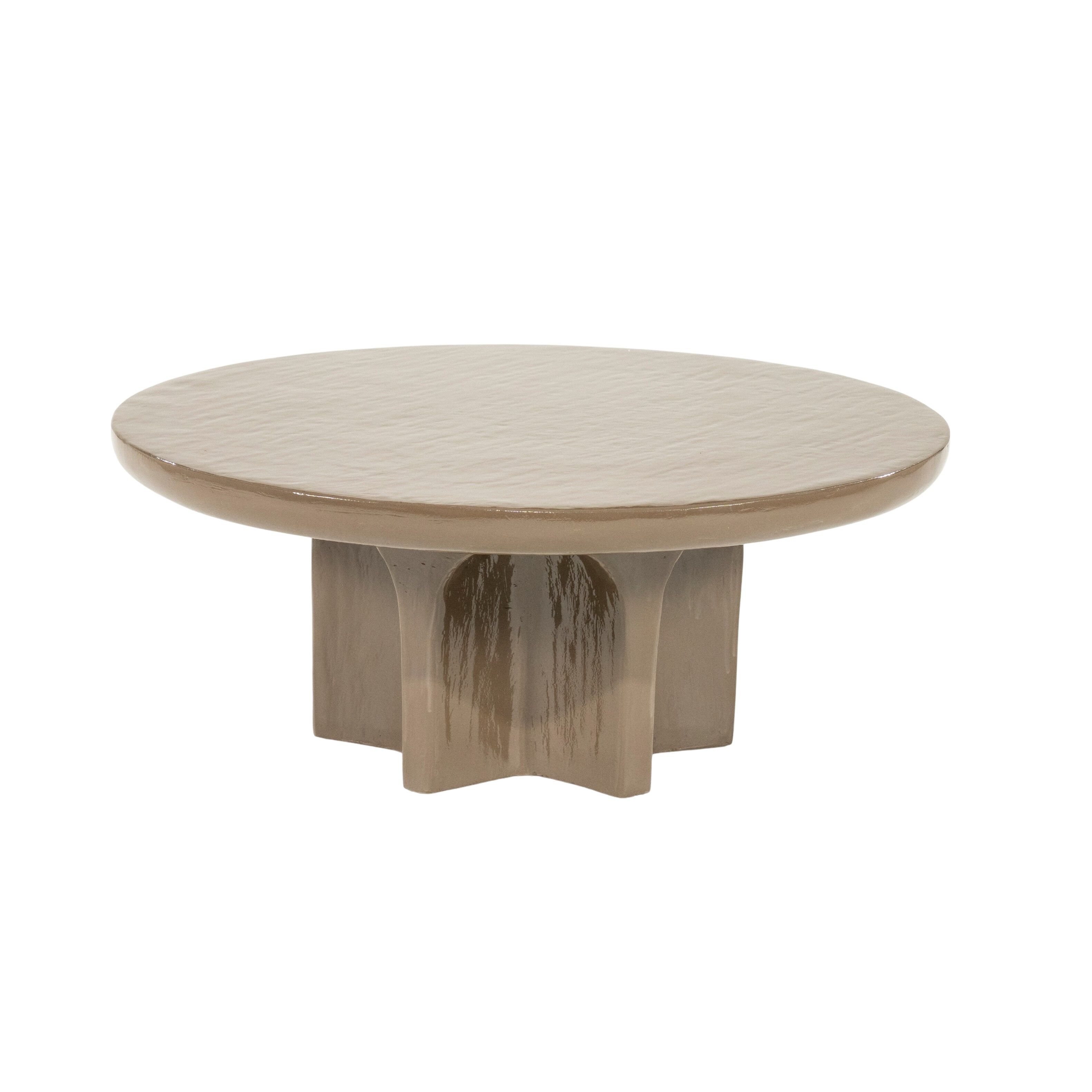 By-Boo Circolo – Ronde Salontafel 80 cm in Donkerbruin