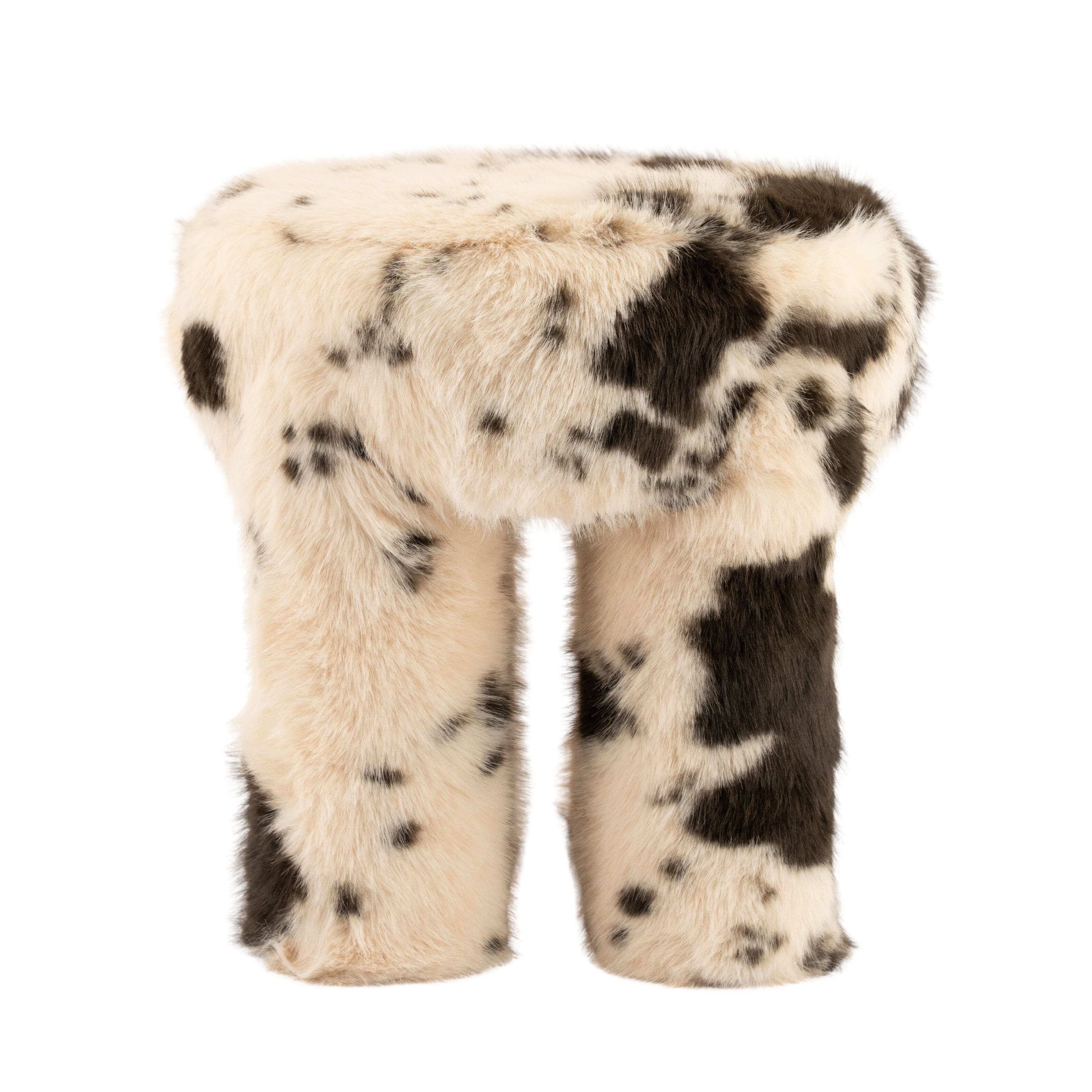 By-Boo Cowy Krukje – Compacte Beige Zitplek met Stijlvolle Comfort