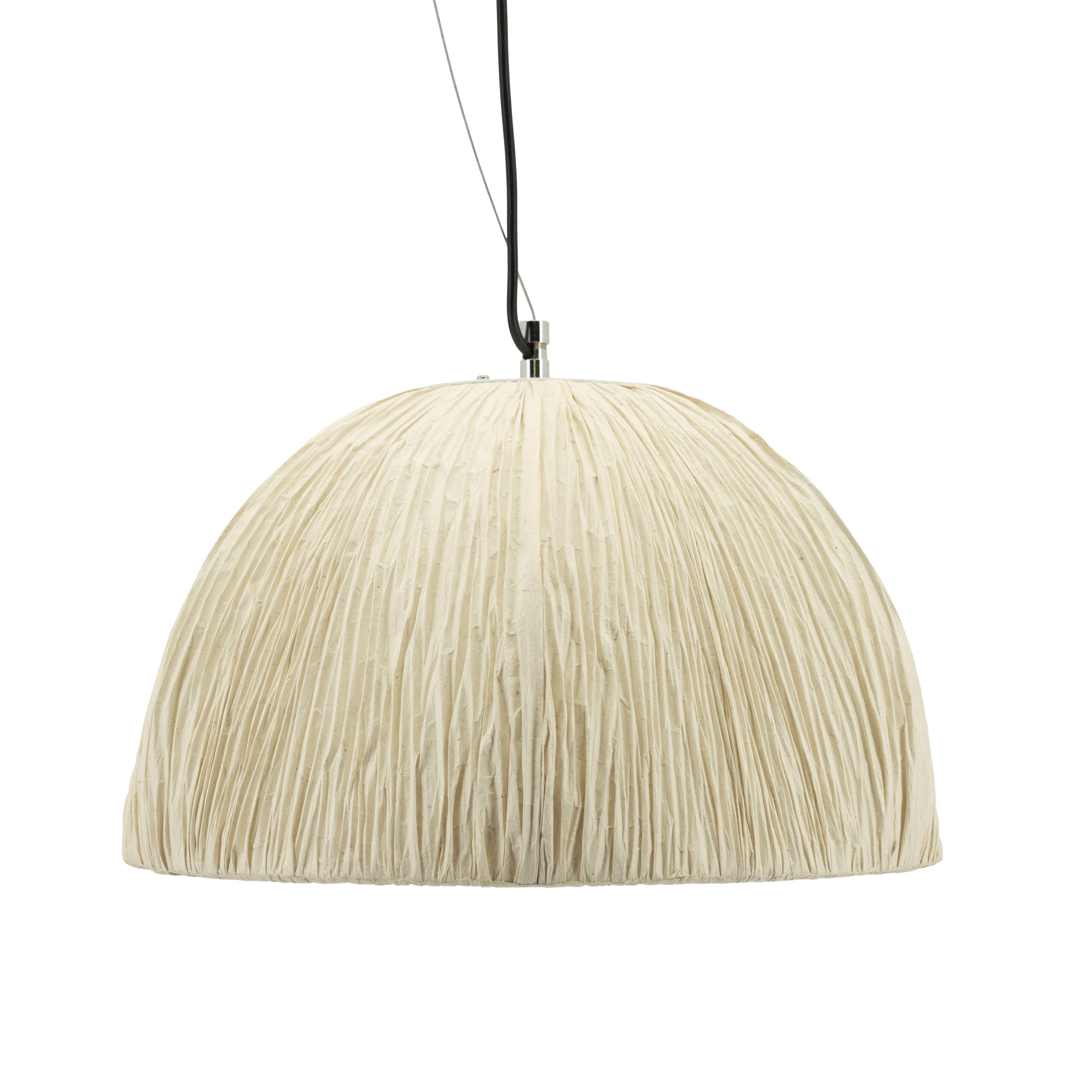 By-Boo Hanglamp Lokta – Handgeschept papier, 44 cm, Beige