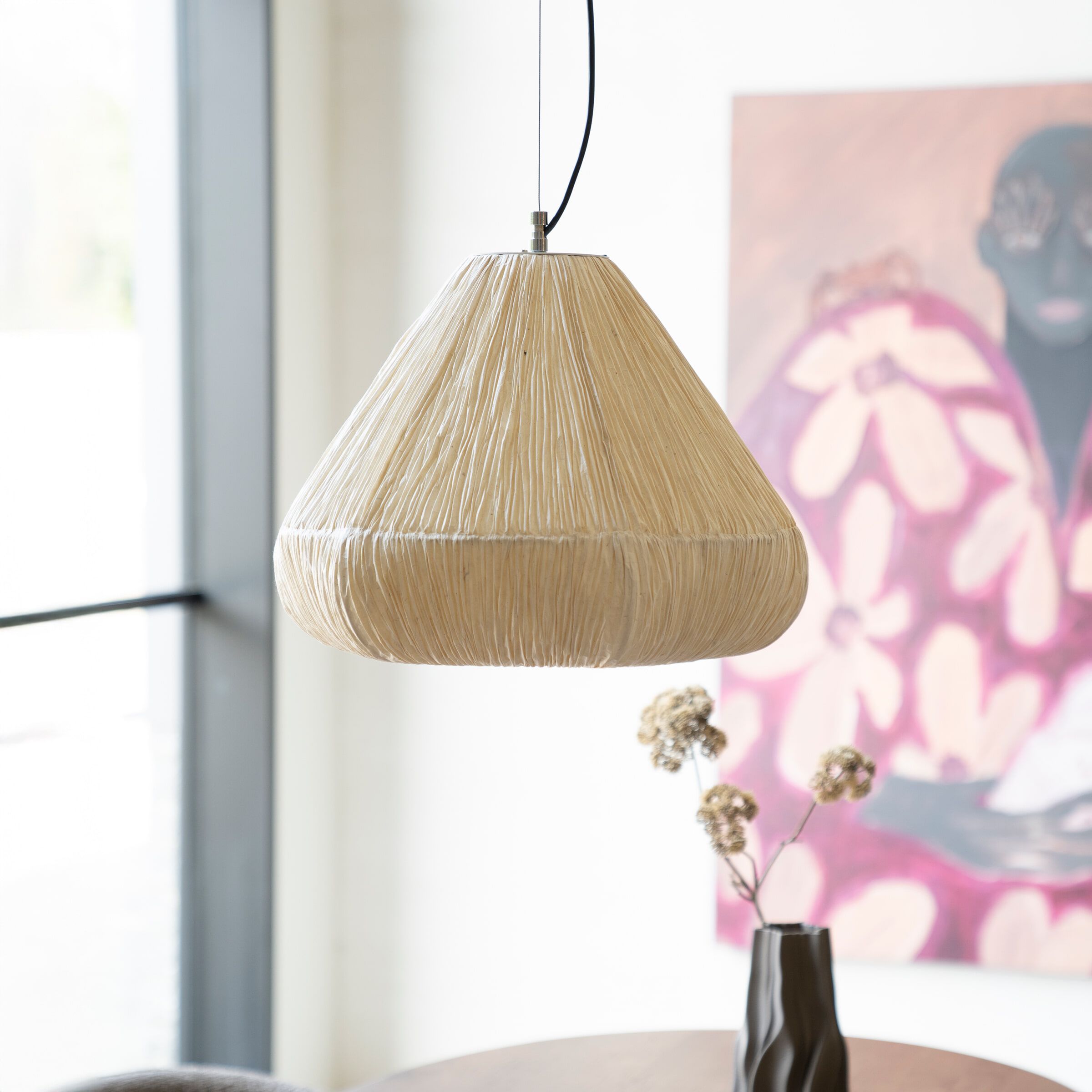 By‑Boo Hanglamp Lokta – Natuurlijke papieren elegantie van 49 cm