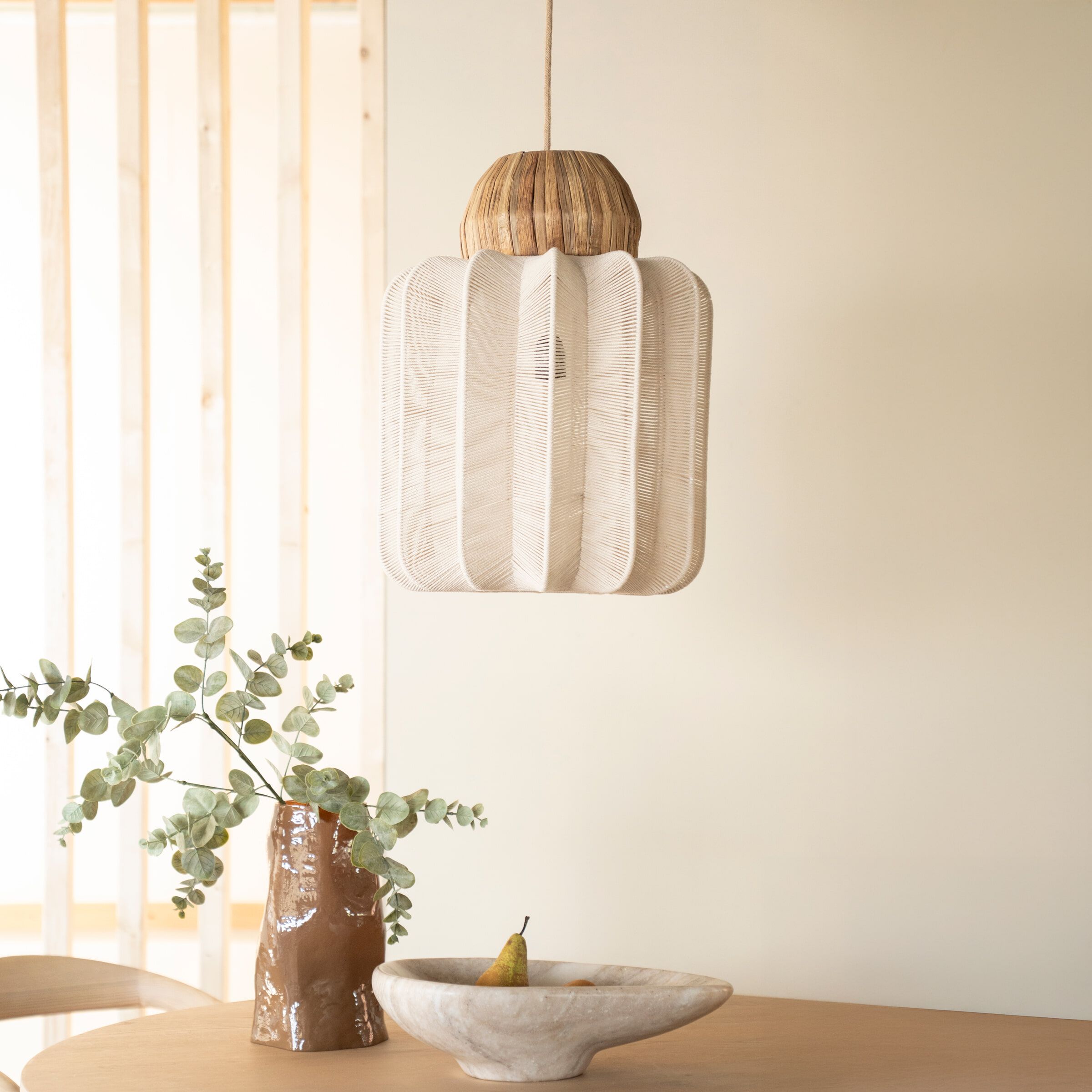 By‑Boo Hanglamp Reb – Natuurlijke verlichting met zeegras en katoen