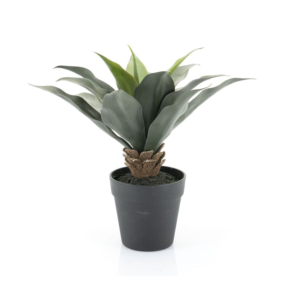 By-Boo Kunstplant Agave – Realistische groene blikvanger van 35 cm