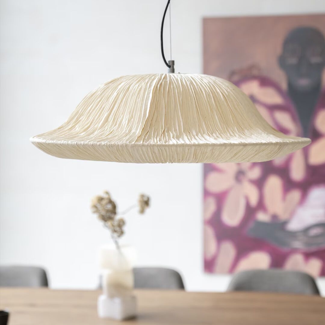 By-Boo Lokta Hanglamp – Handgeschept Japandi Design in Beige