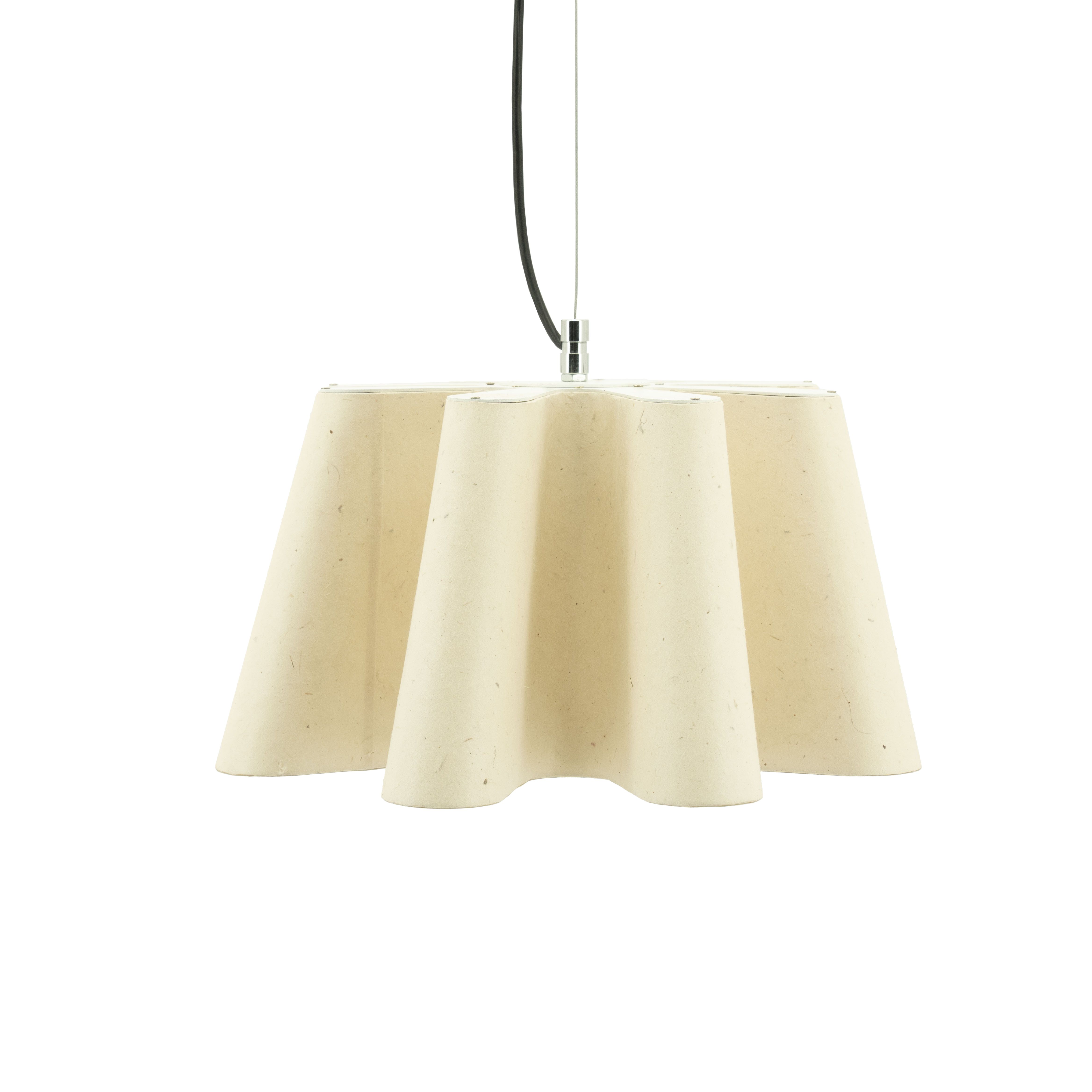 By-Boo Meander Hanglamp – Handgemaakt Papier, 40 cm, Beige