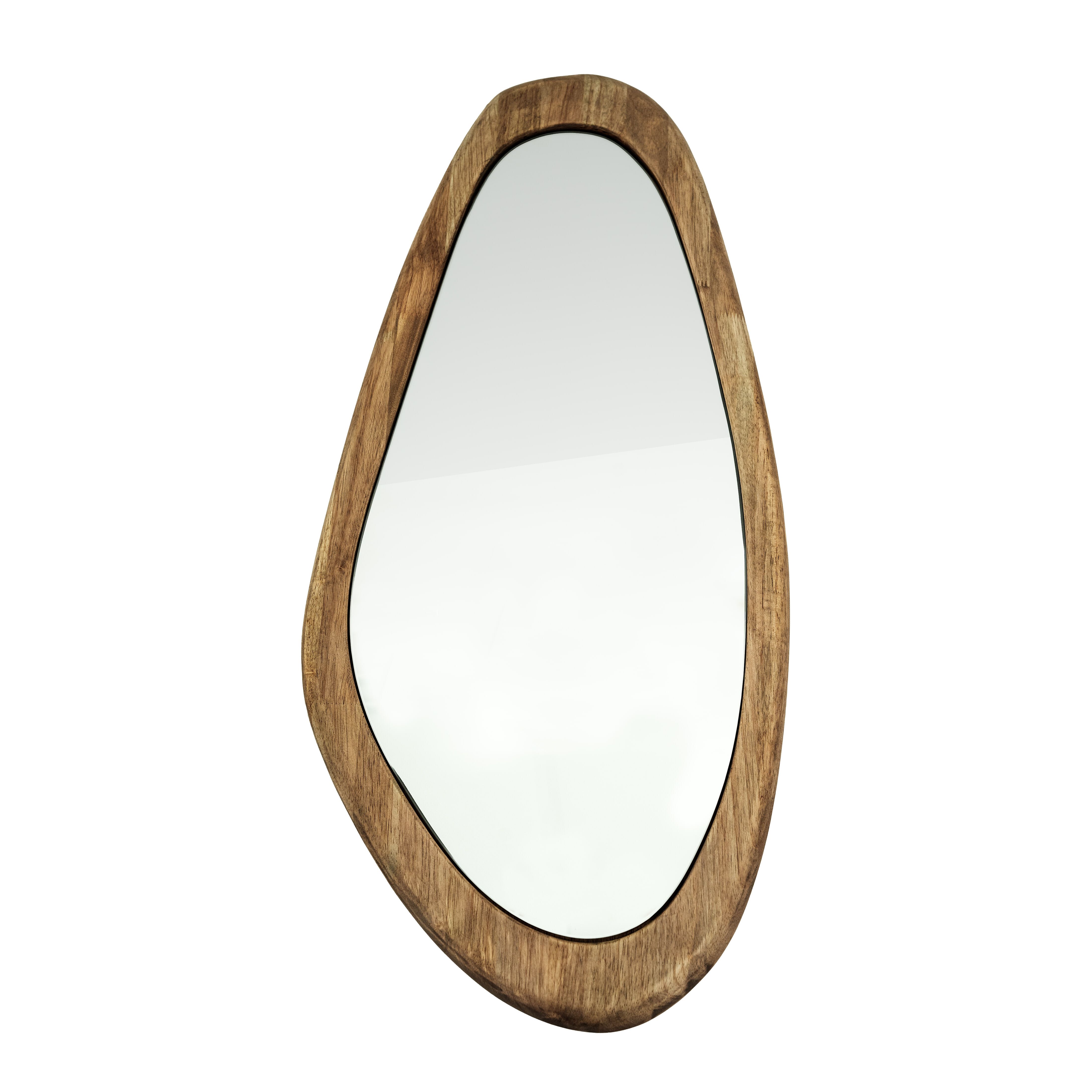 By-Boo Organische Spiegel Laban – Warm Japandi-design in hout en glas