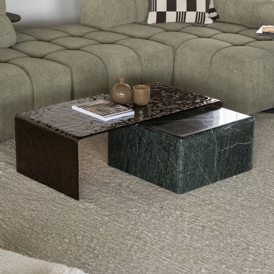 By‑Boo Ripple Glastoestel – Tijdloze Salontafel in Bruin