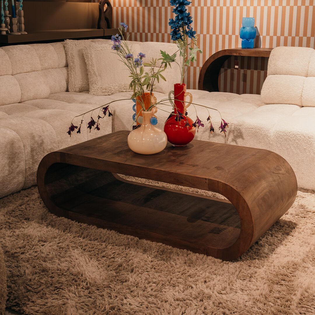 By-Boo Salontafel Elora – Warm Mangohout voor een Sfeervol Interieur