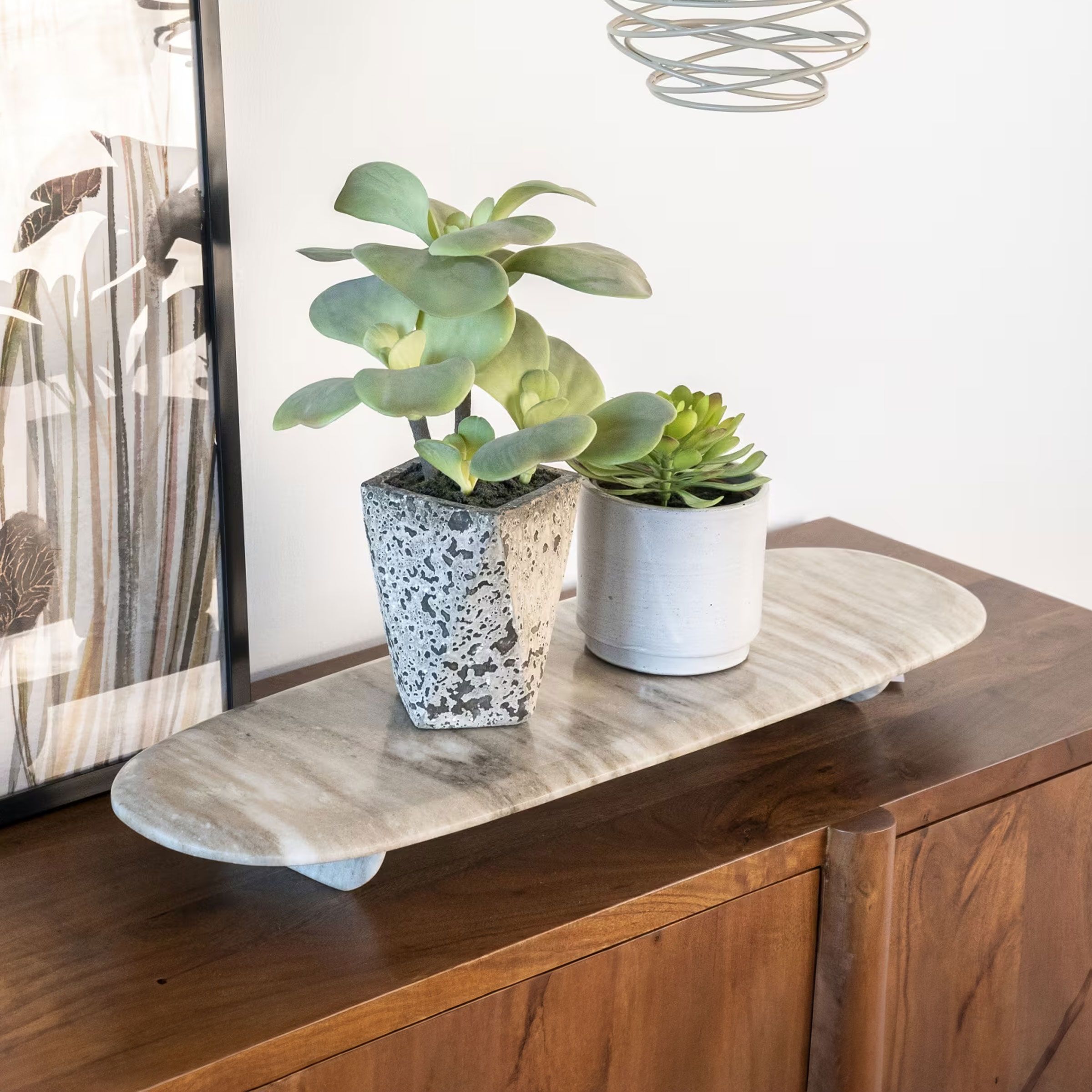 By‑Boo serveerplank Blanch marmer – elegante beige basis voor elke tafel