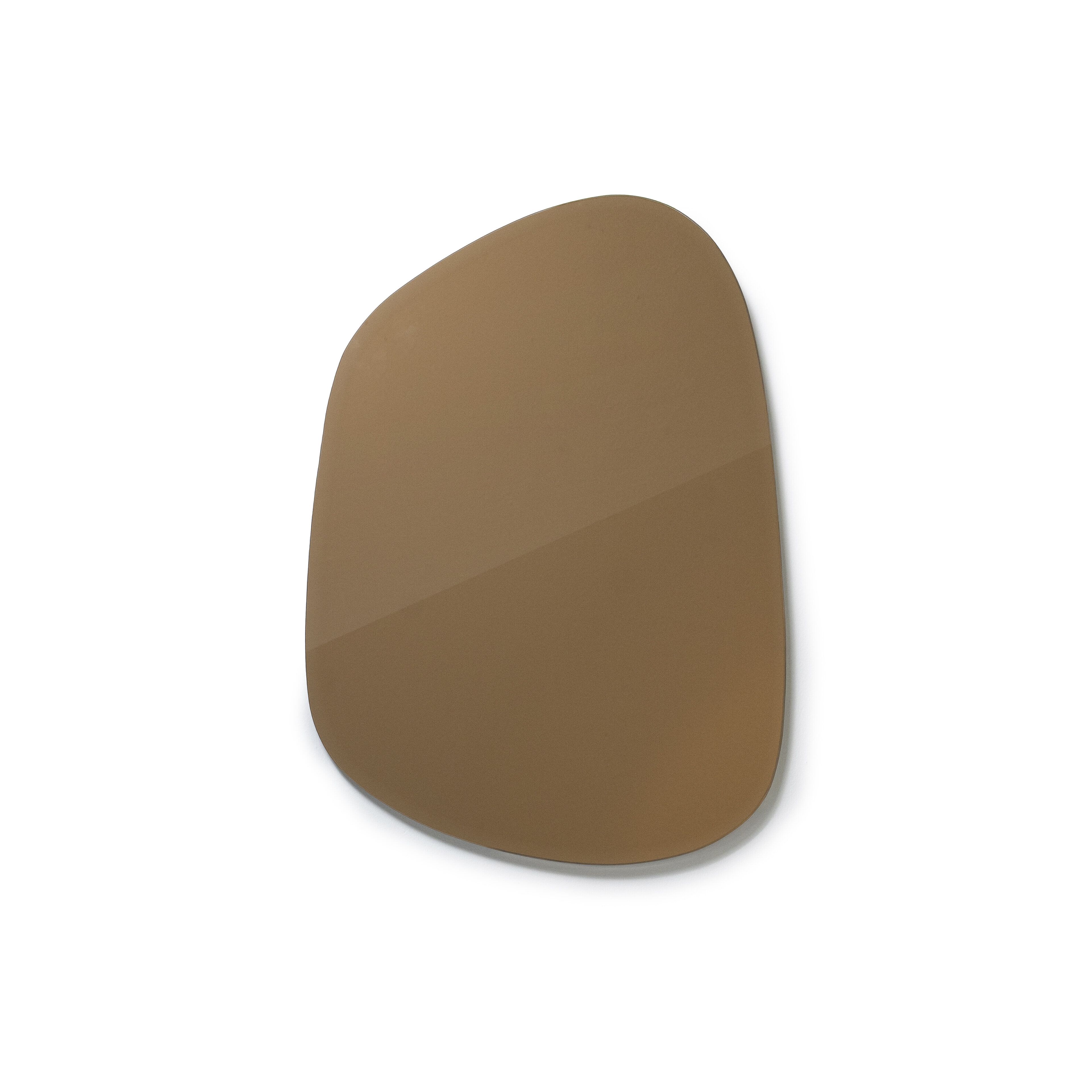 By‑Boo Spiegel Amber – Organisch Design in Bruin, 61 × 45 cm