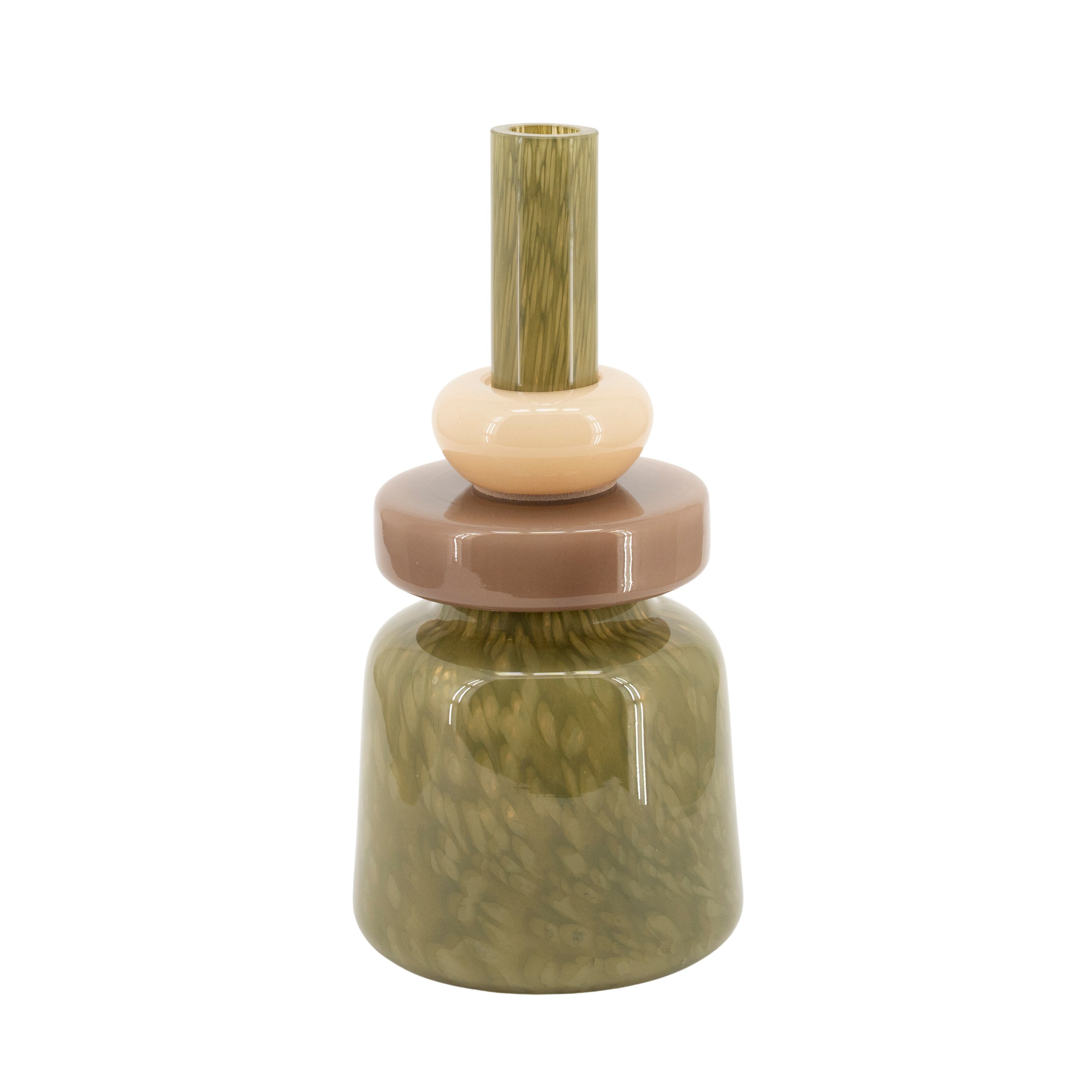 By-Boo Vaas Toras 40 cm – Groene elegantie voor elk interieur