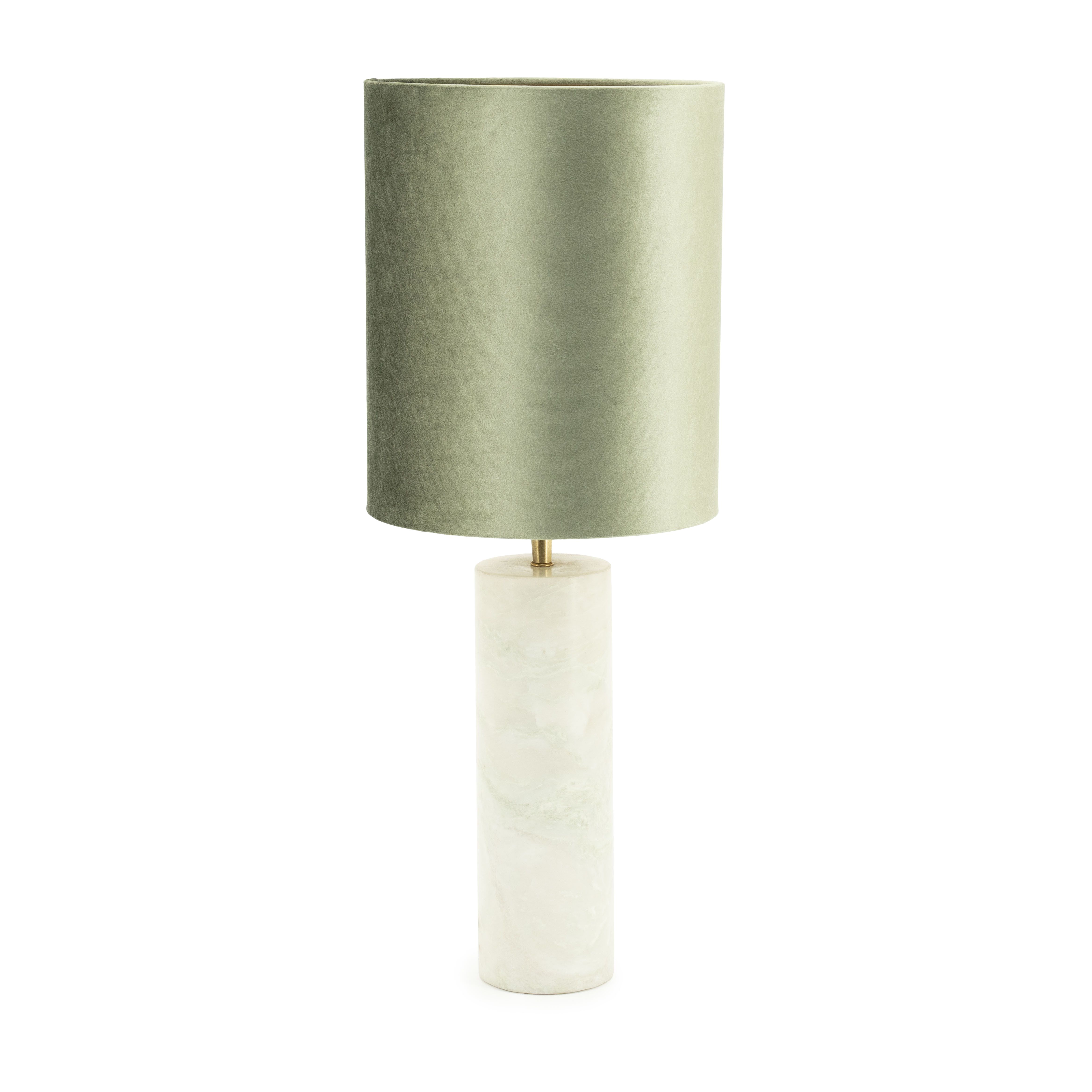 By-Boo Verde Marmer Tafellamp – Natuurlijke Groene Sfeer in 65 cm Hoog