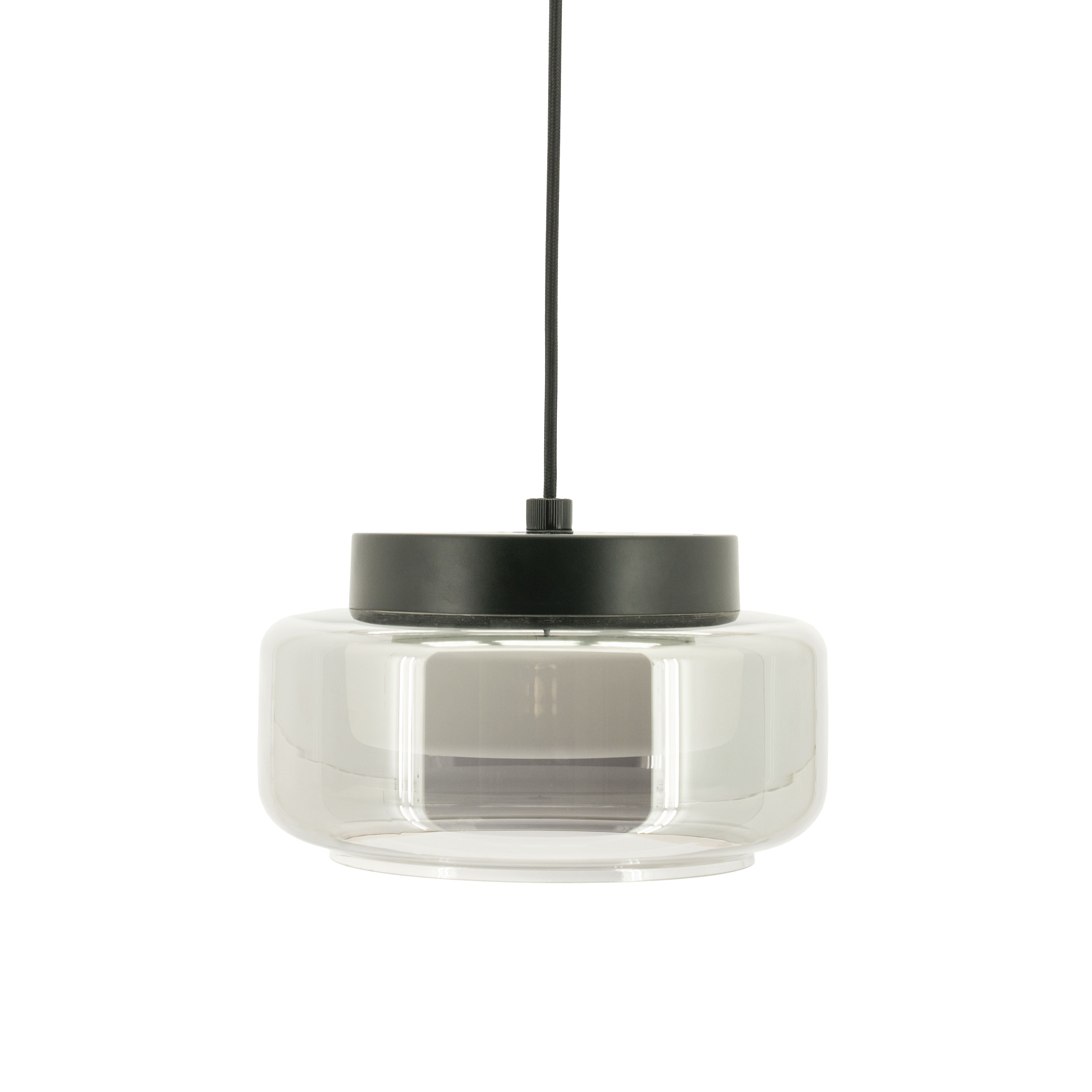 By‑Boo Verstelbare Hanglamp Pivot Glas – Modern Grijs Design voor Elk Interieur