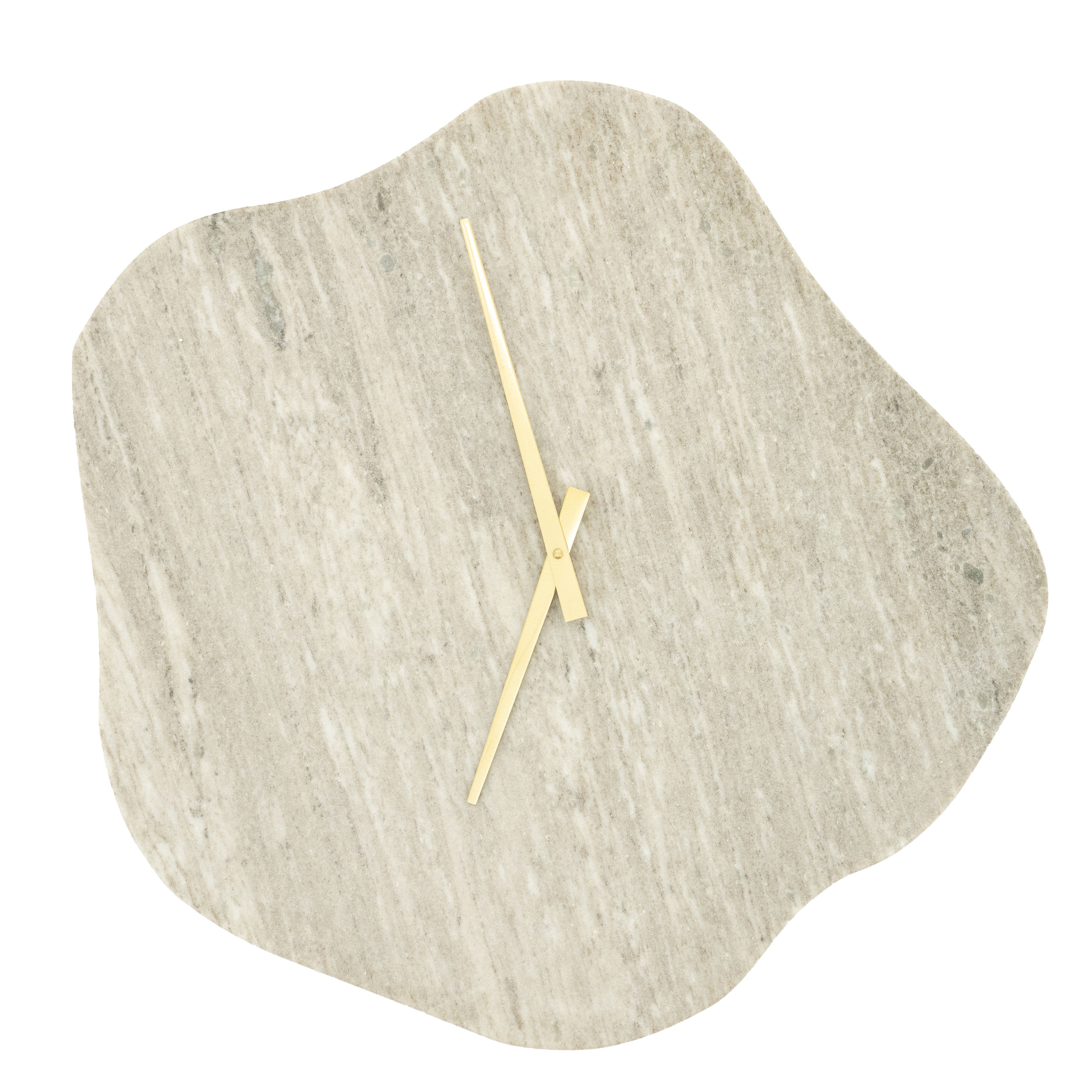 By-Boo Wandklok Artem in Beige Marmer – Tijdloze Elegantie voor elk interieur