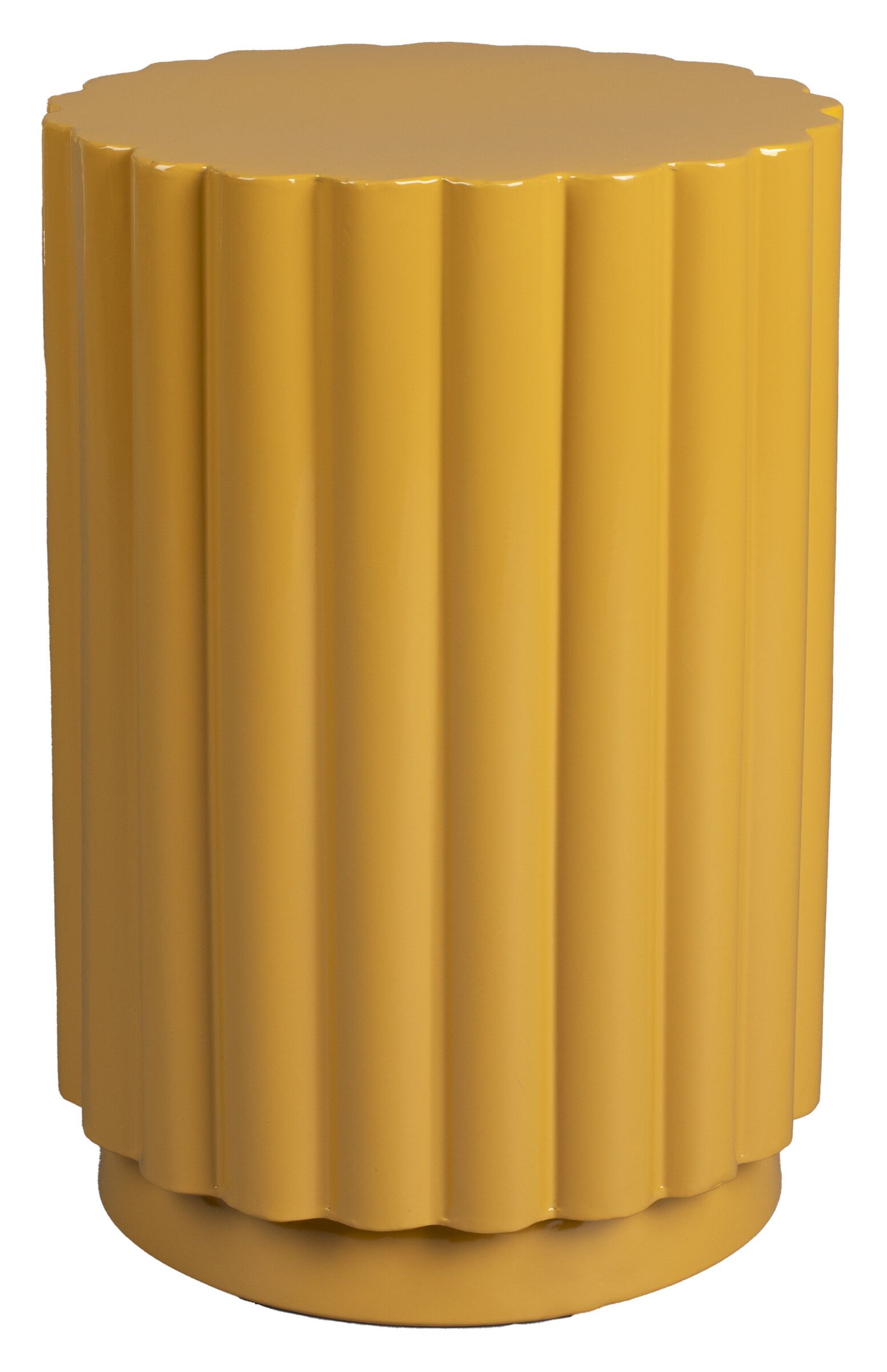 Camila Bijzettafel of Kruk – Okergeel, Rond – Dutchbone
