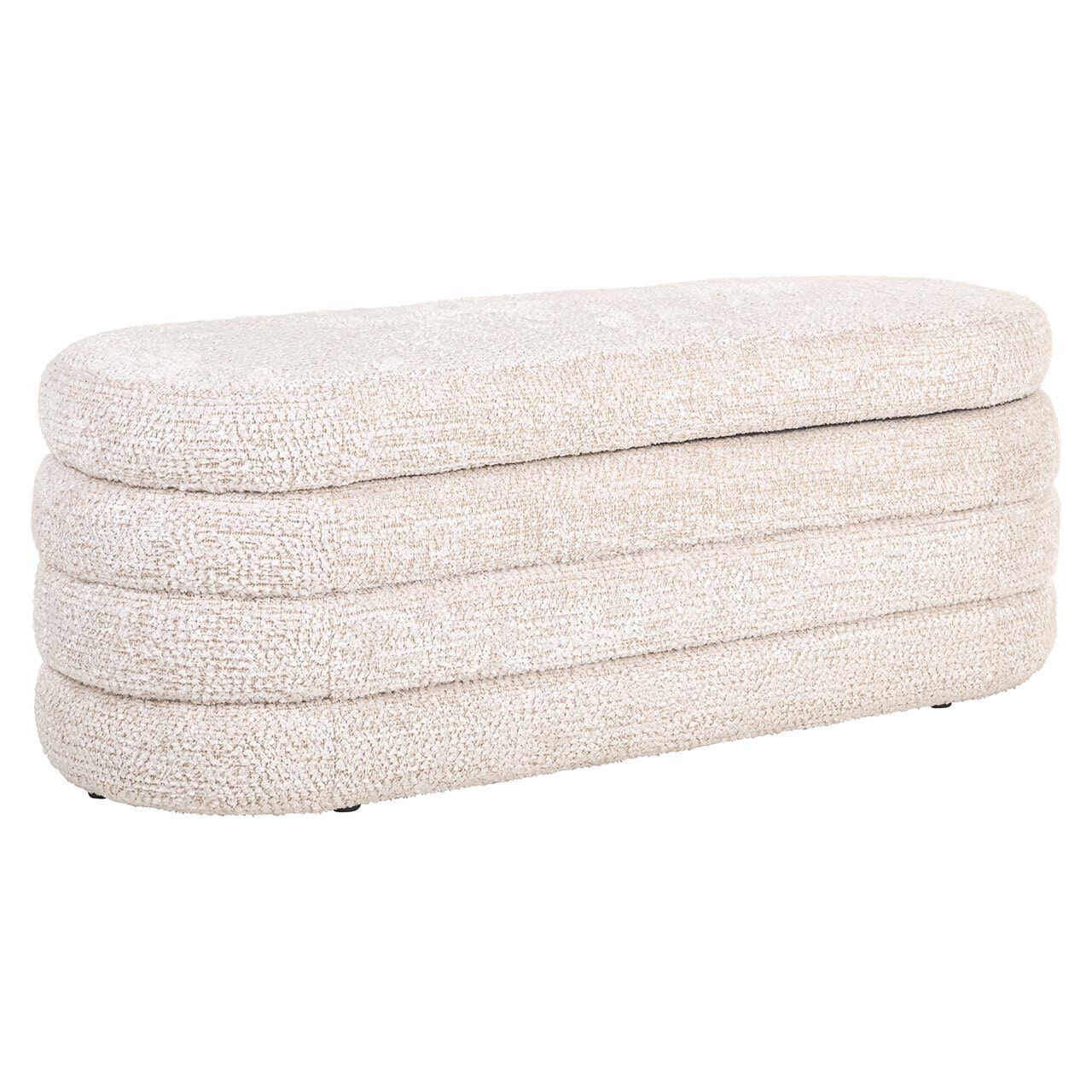 Camile Poef in Lovely Cream – Comfort en stijl voor elk interieur