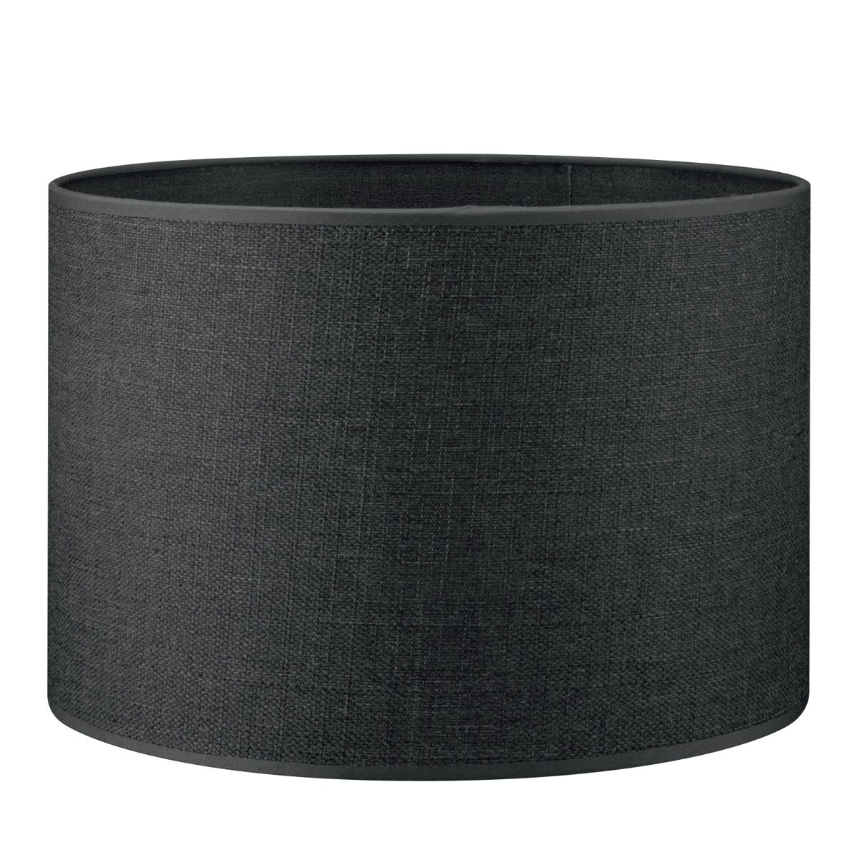 Canvas lampenkap 30 cm – Zwart/Antraciet, handgemaakt & duurzaam