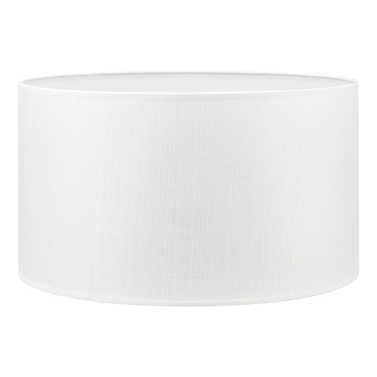 Canvas lampenkap 40 cm in wit – lichte, handgemaakte kap voor hang‑ en vloerlampen