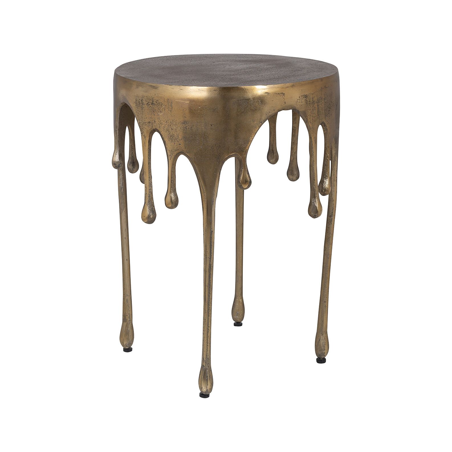 Carly ronde bijzettafel 43 cm – Brushed Gold